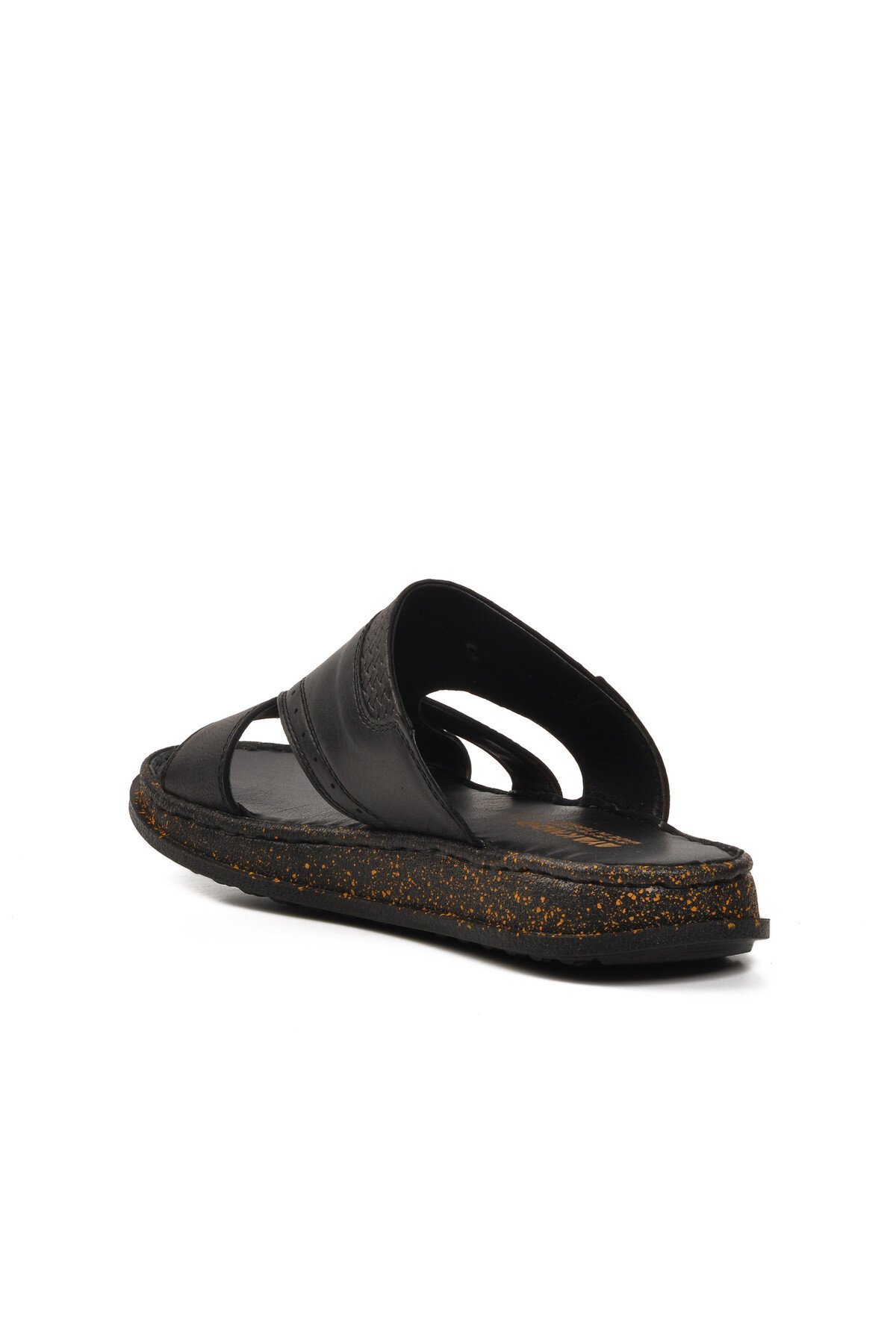 Siyah Hakiki Deri Erkek Terlik 2045 M