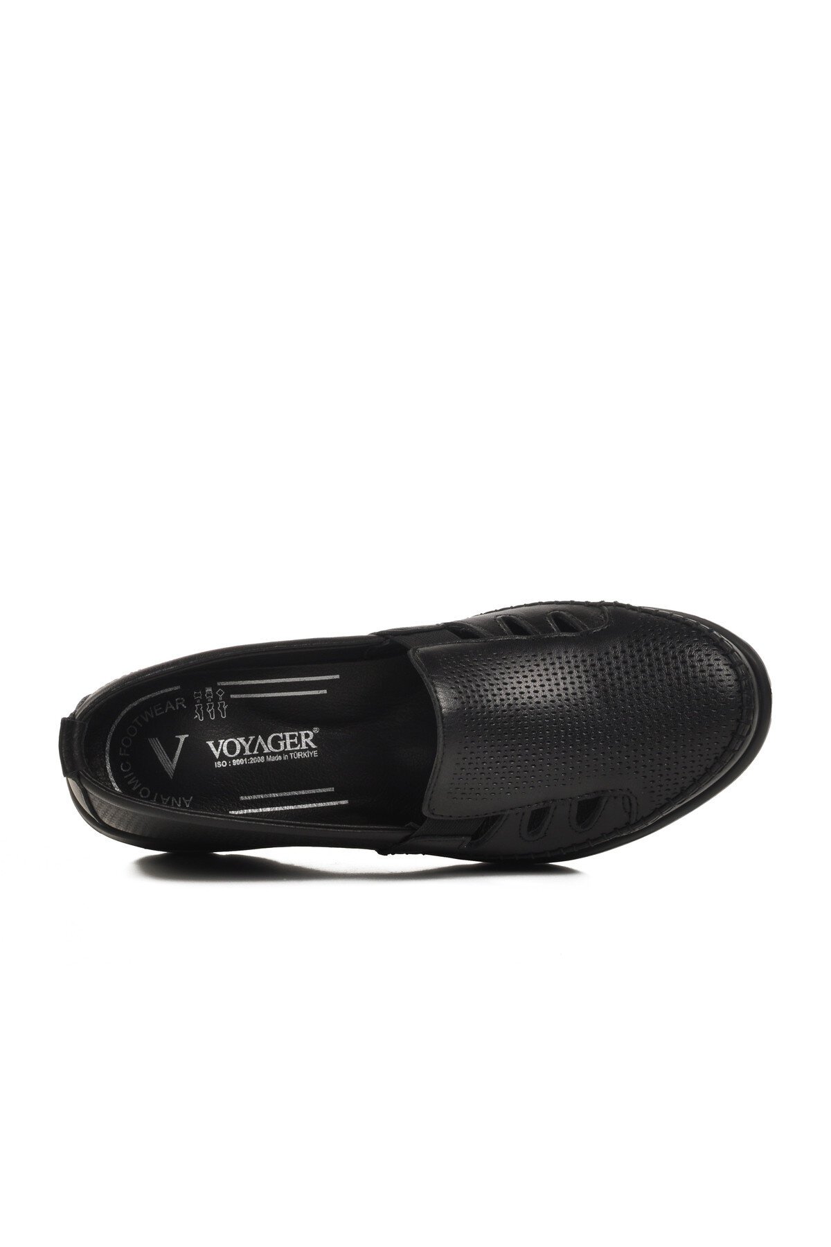 Siyah Hakiki Deri Kadın Günlük Ayakkabı Z110 Z