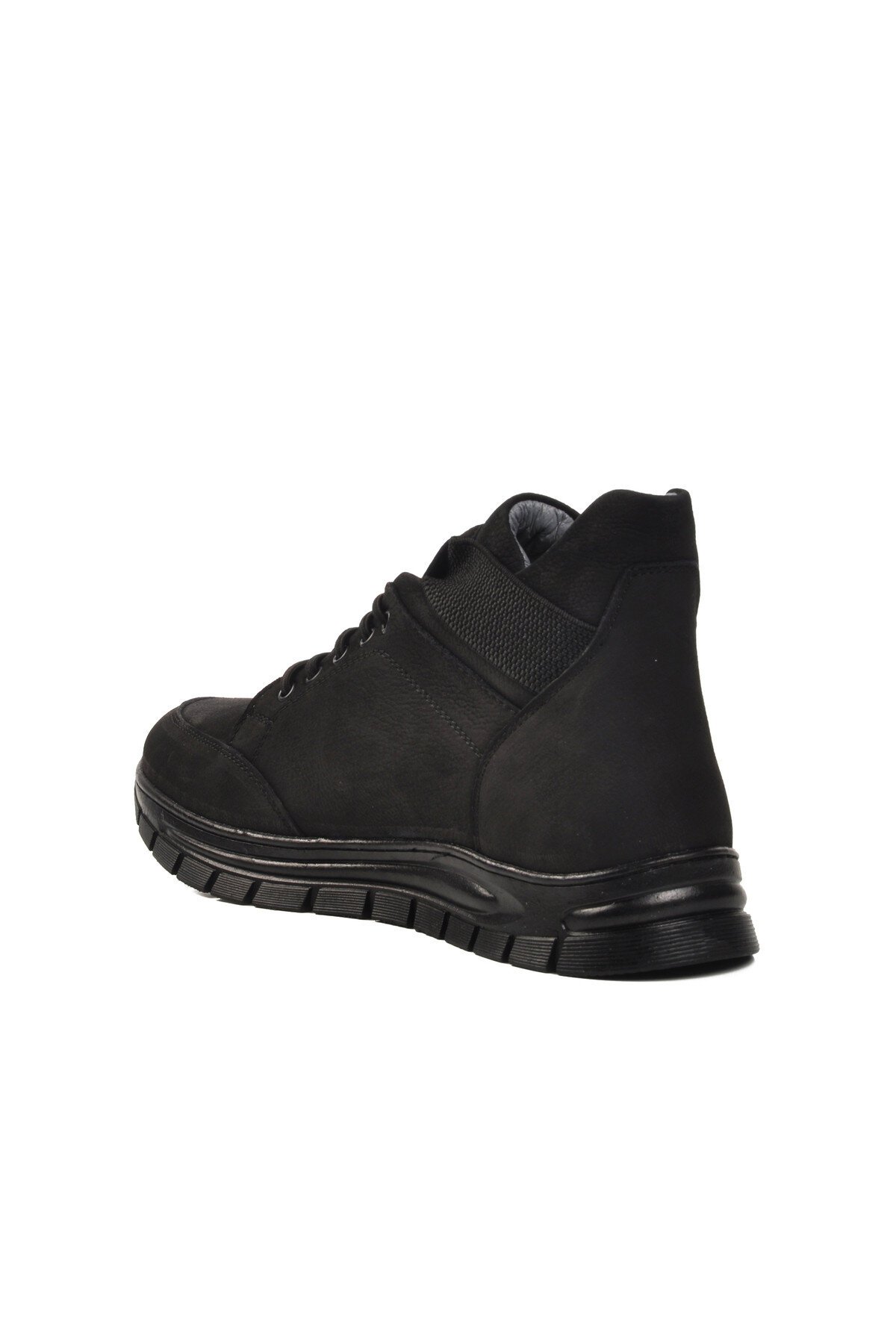 Siyah Nubuk Hakiki Deri Erkek Bot 228 M