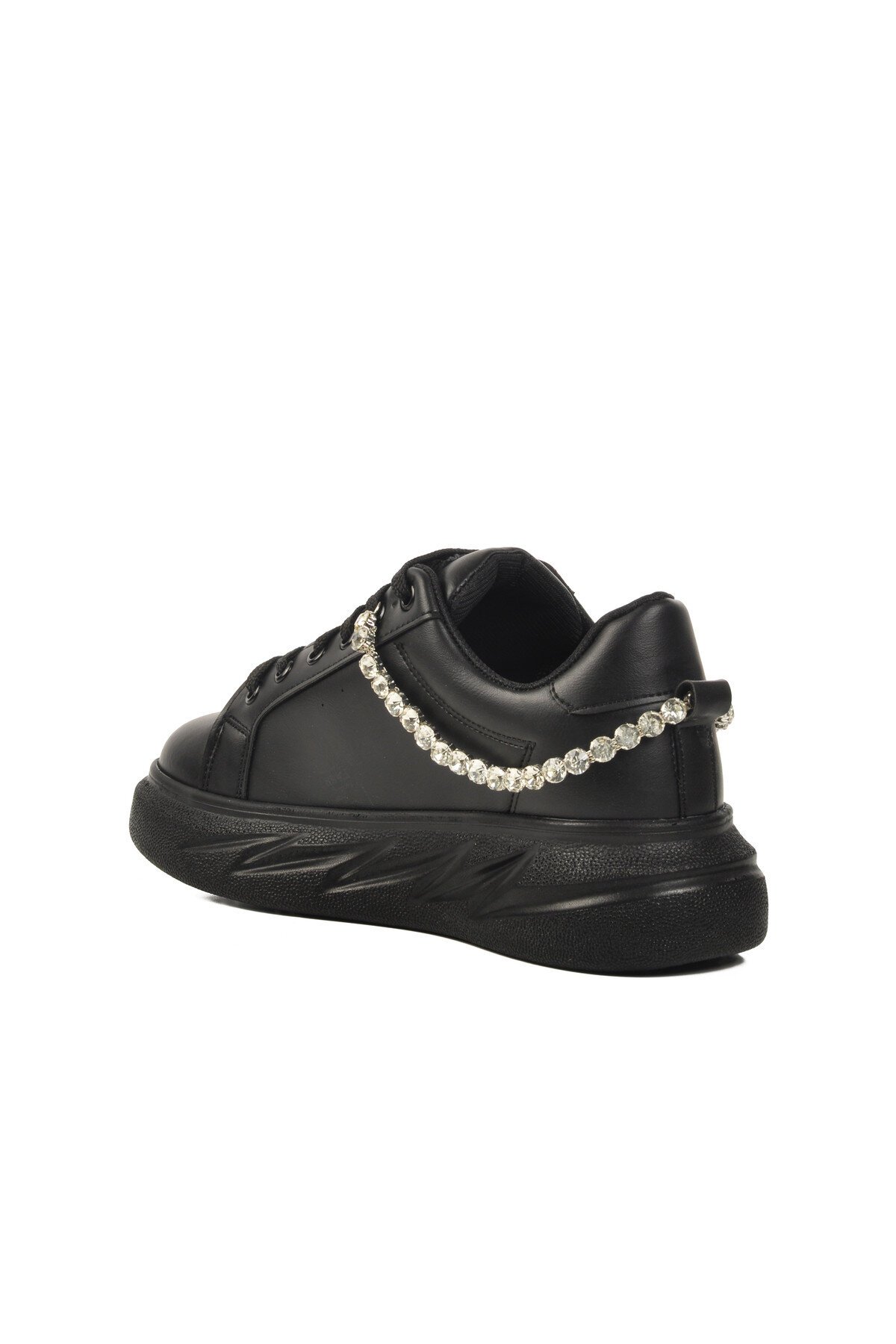 Siyah Taşlı Kadın Sneaker 7081 Z