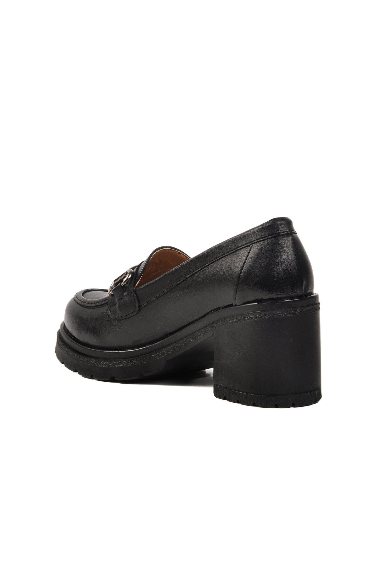 Siyah Kalın Topuk Kadın Günlük Ayakkabı 572401 Z