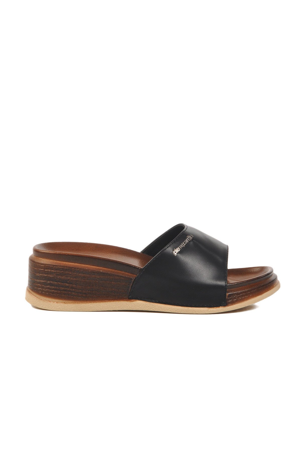 Siyah Yüksek Topuk Kadın Terlik PC-7030 Z