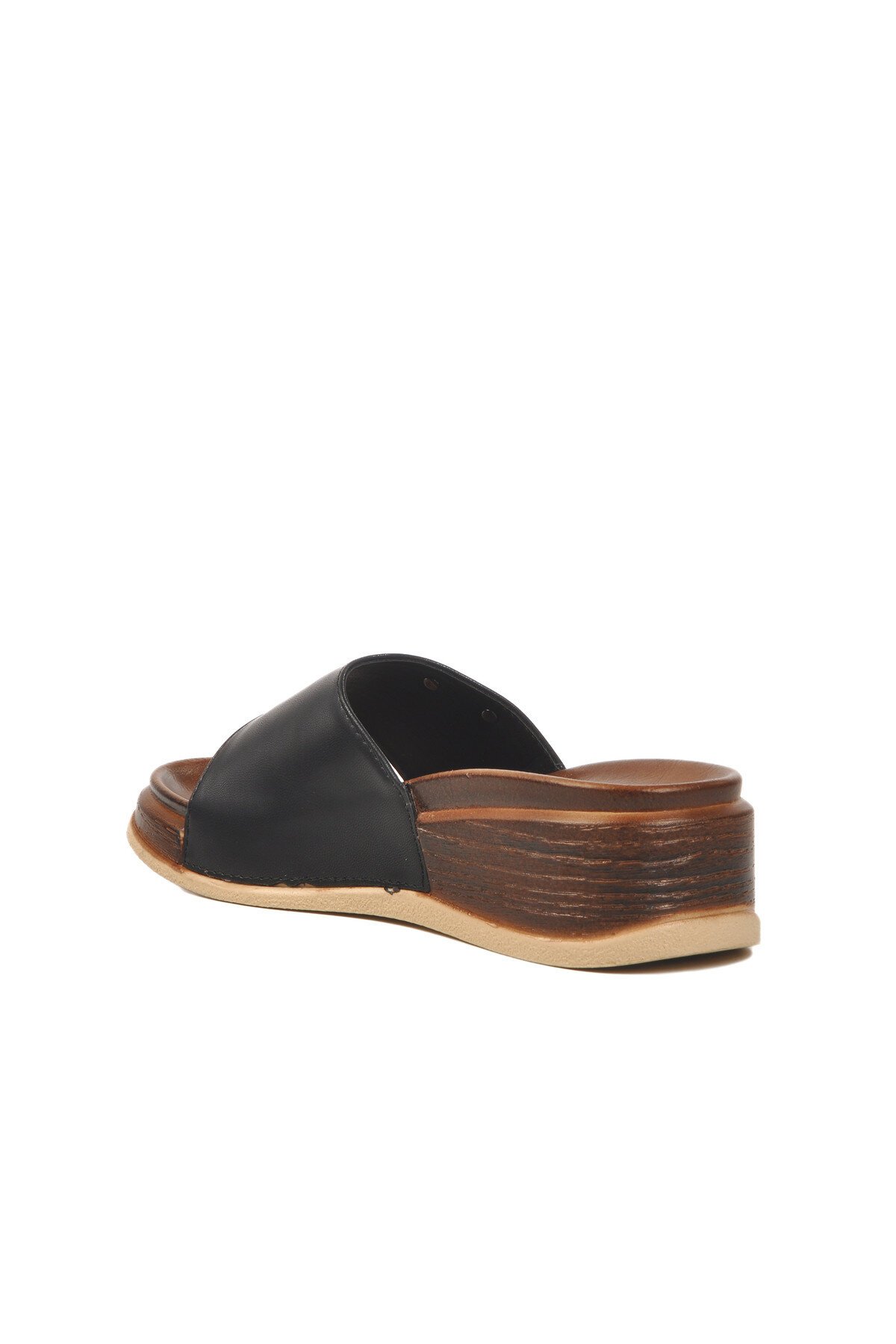 Siyah Yüksek Topuk Kadın Terlik PC-7030 Z