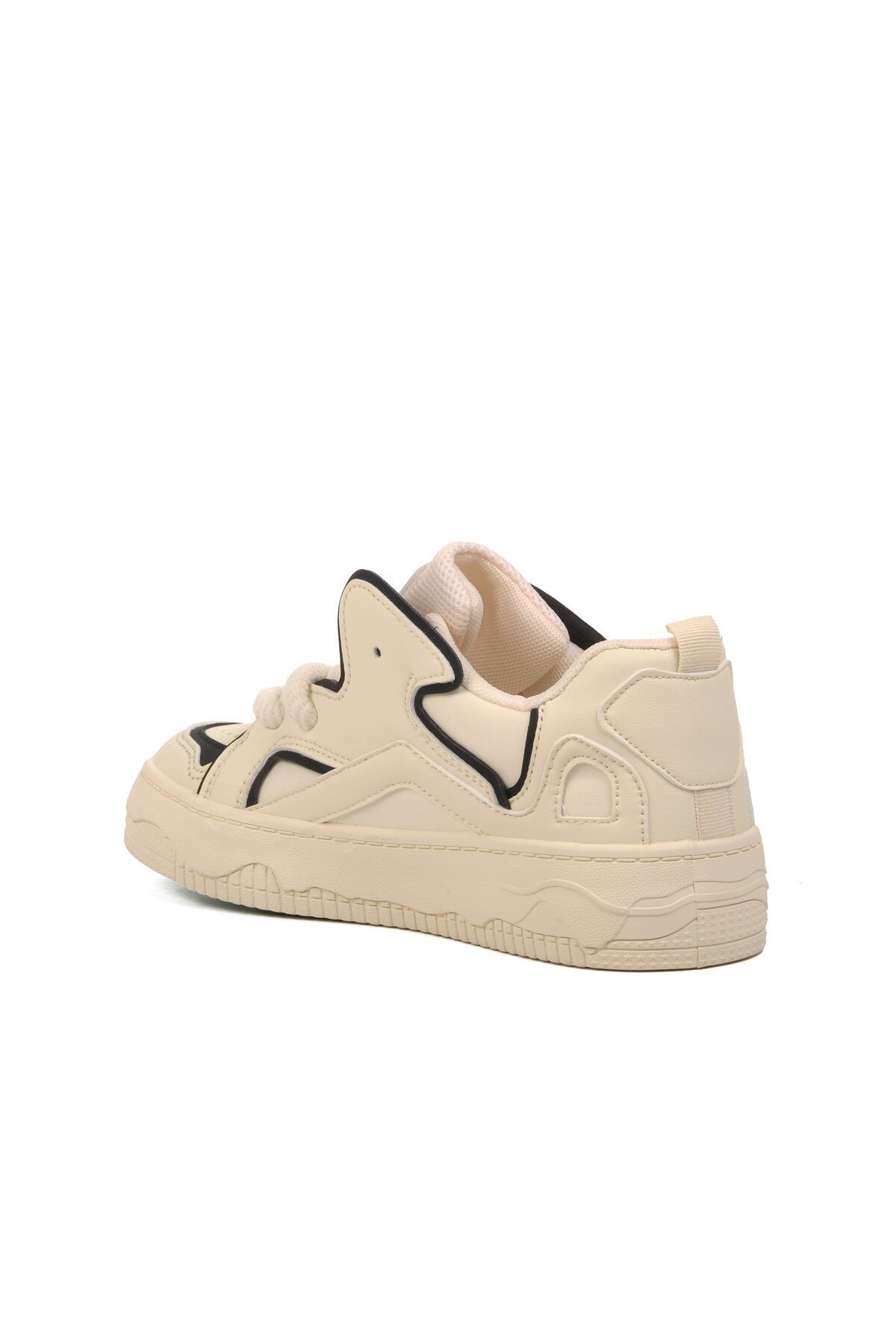 United Colors of Benetton Bej-Siyah Kadın Sneaker