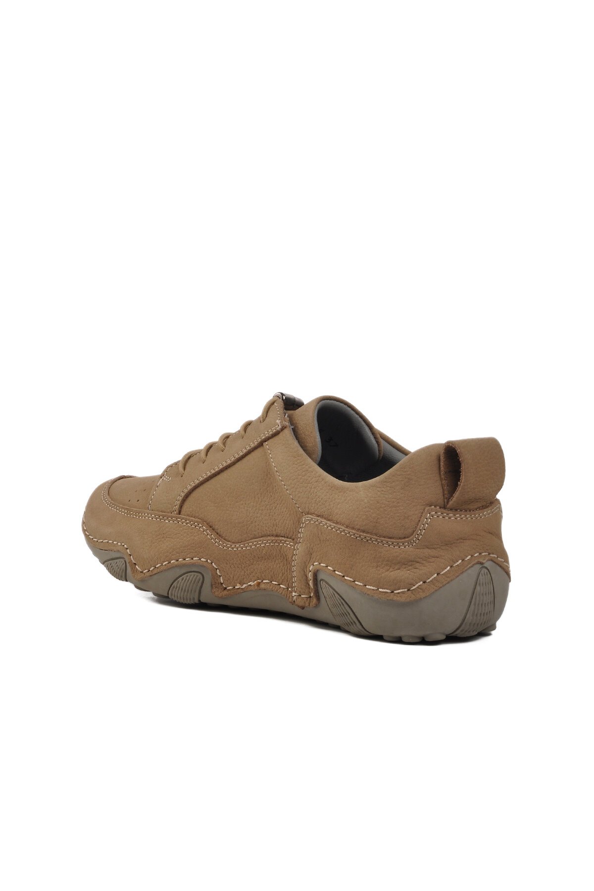 Vizon Nubuk Hakiki Deri Kadın Günlük Ayakkabı 125-S Z