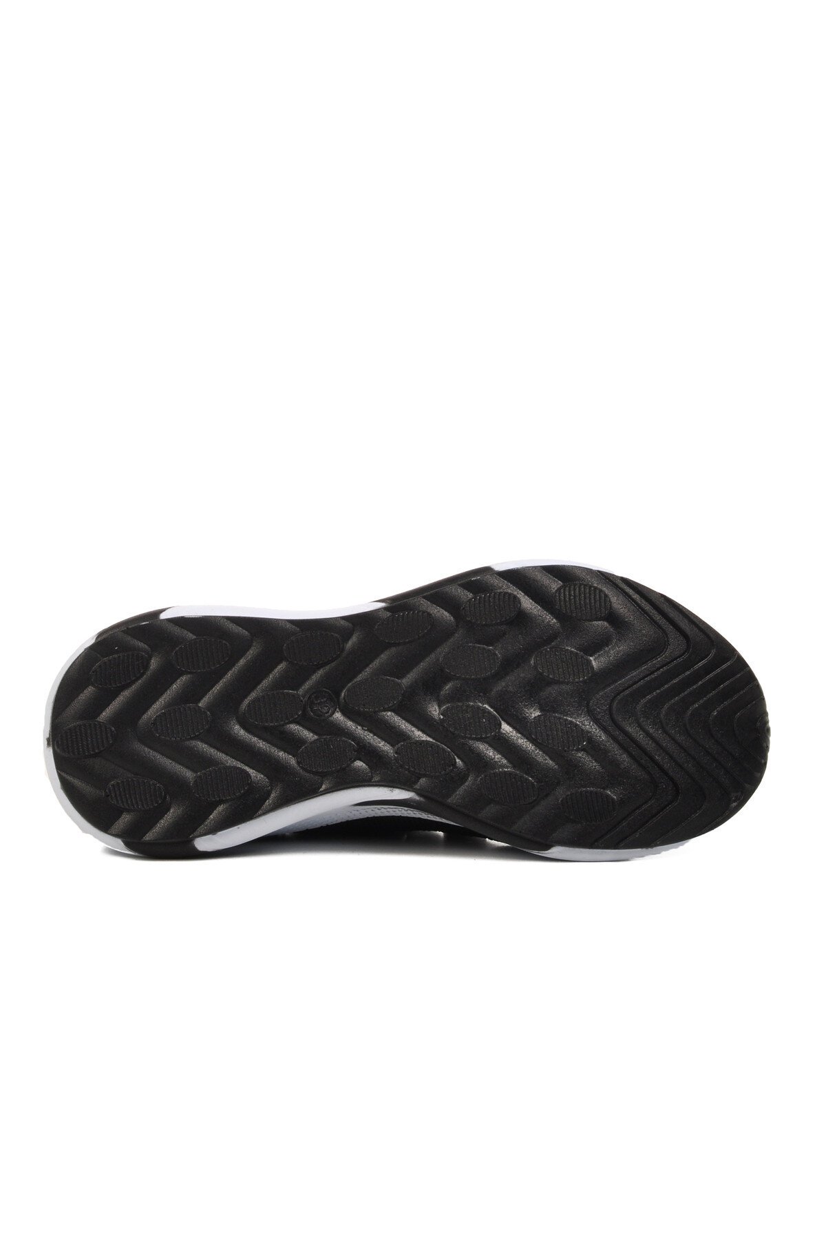 Siyah-Beyaz Hafif Fileli Çocuk Spor Ayakkabı