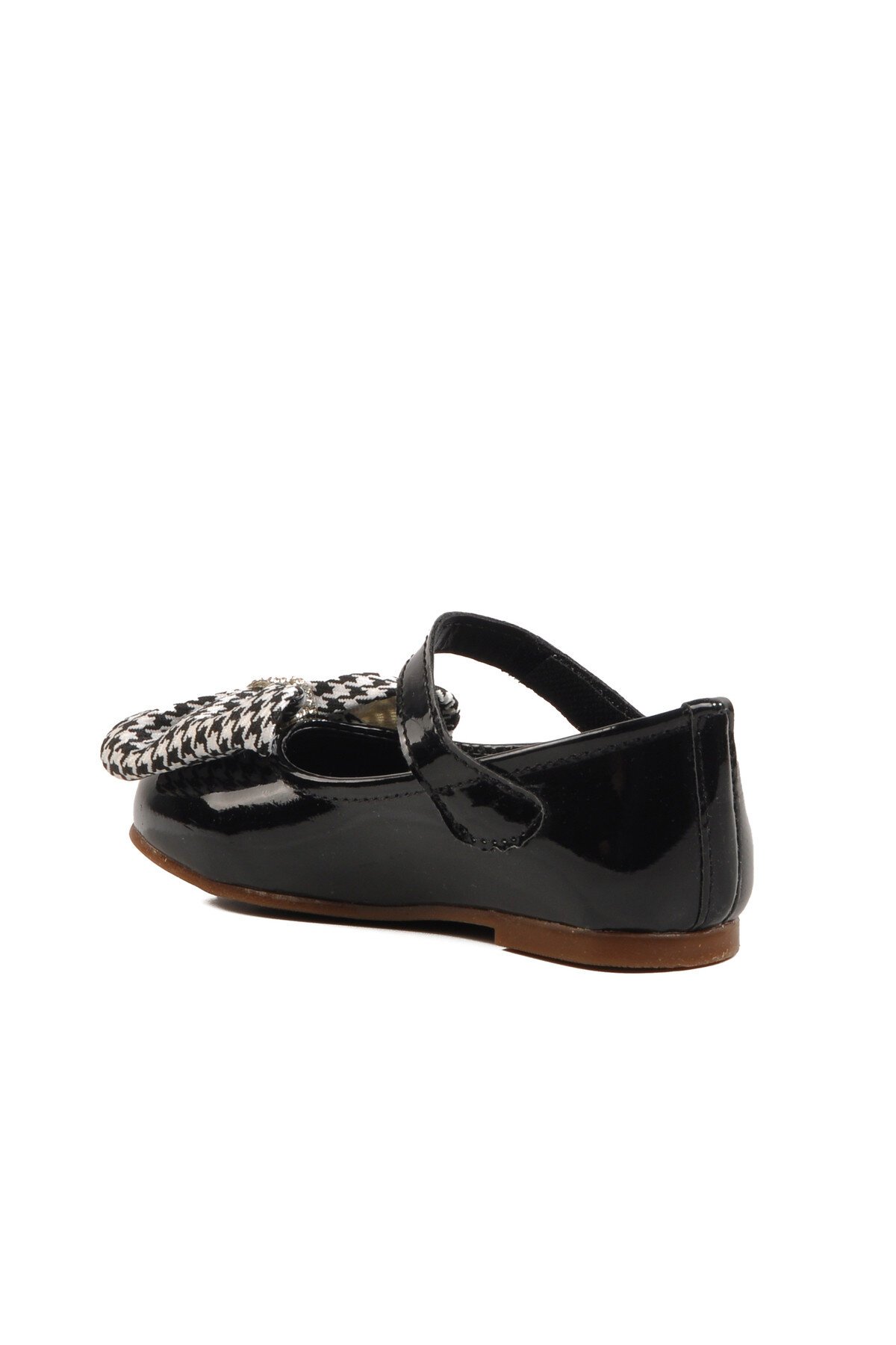 Siyah Rugan Kız Çocuk Babet