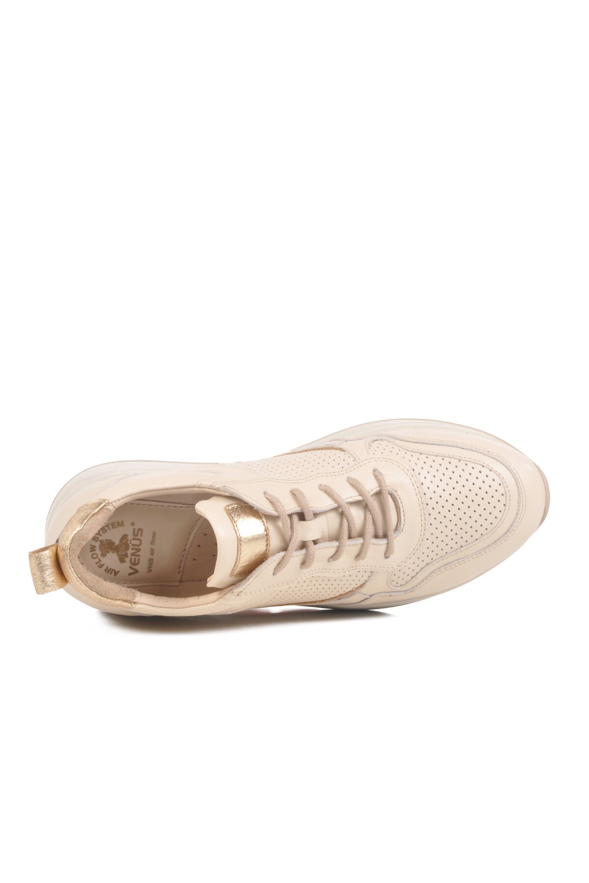 Bej Air Flow Hakiki Deri Kadın Casual Ayakkabı 2216654Y Z