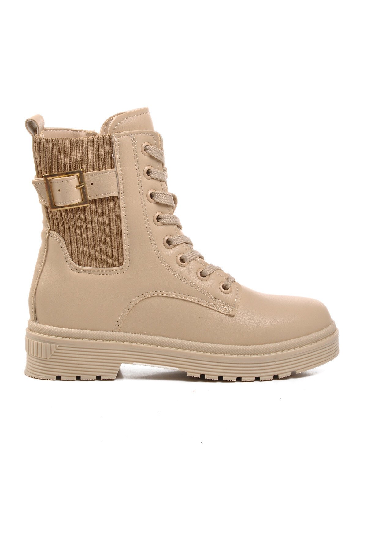 Bej Fermuarlı Çocuk Bot 24030 F