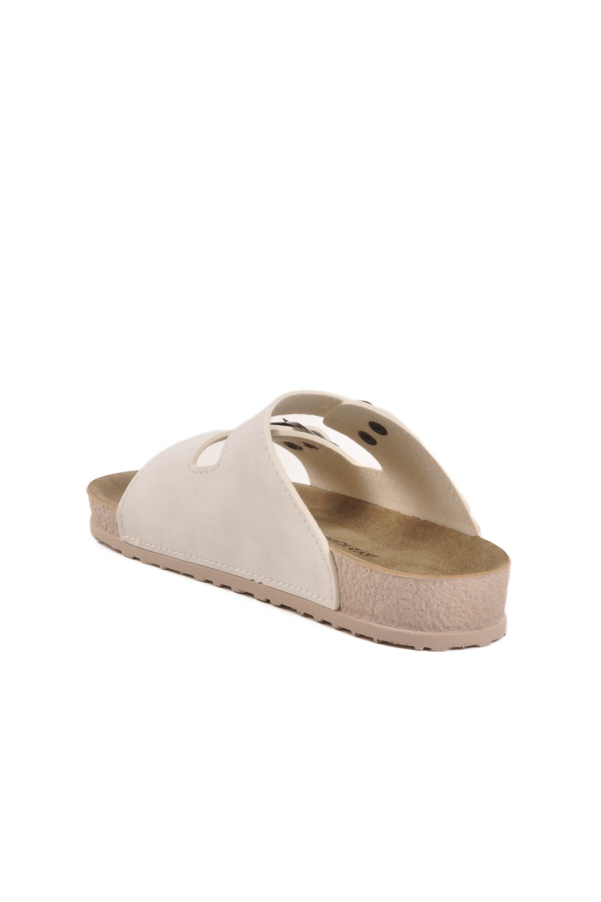 Beyaz-Gri Kadın Terlik 20-972 Z