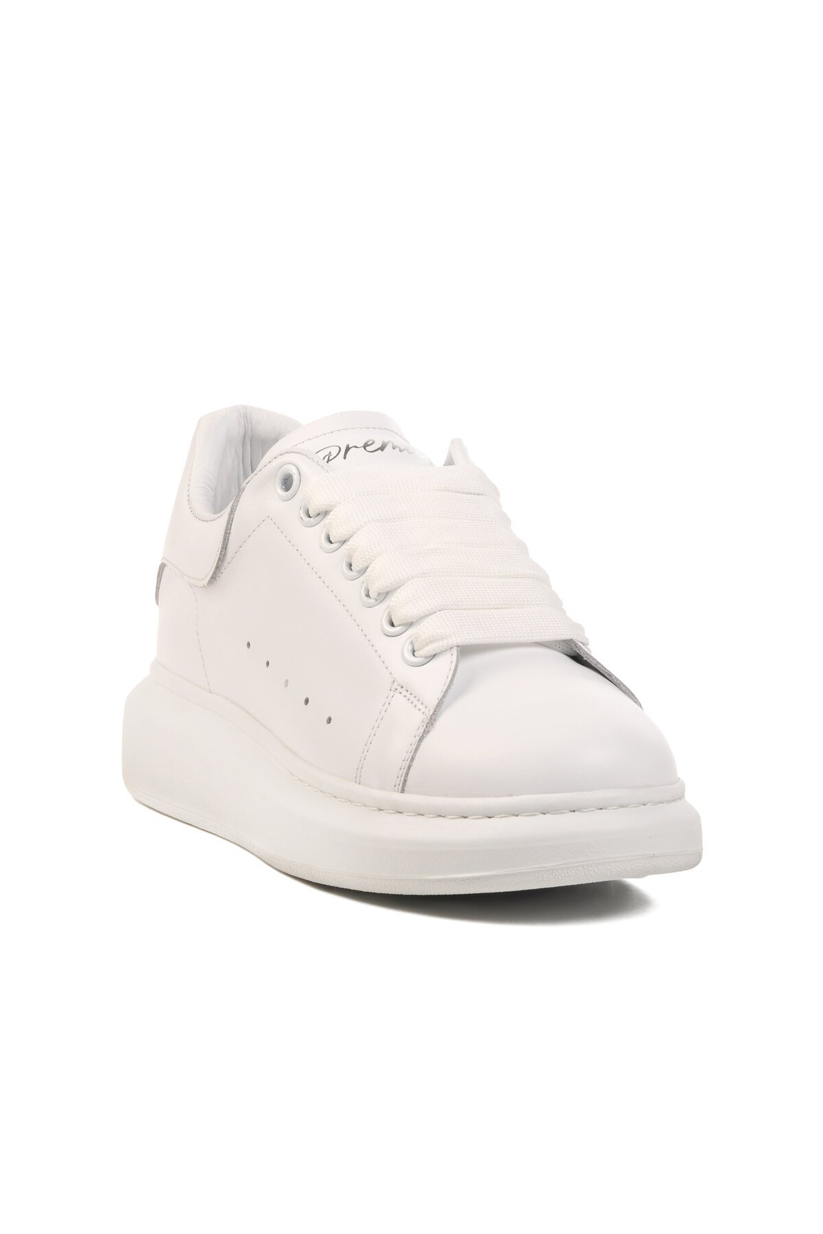 Beyaz Hakiki Deri Erkek Sneaker Premium 02028 M