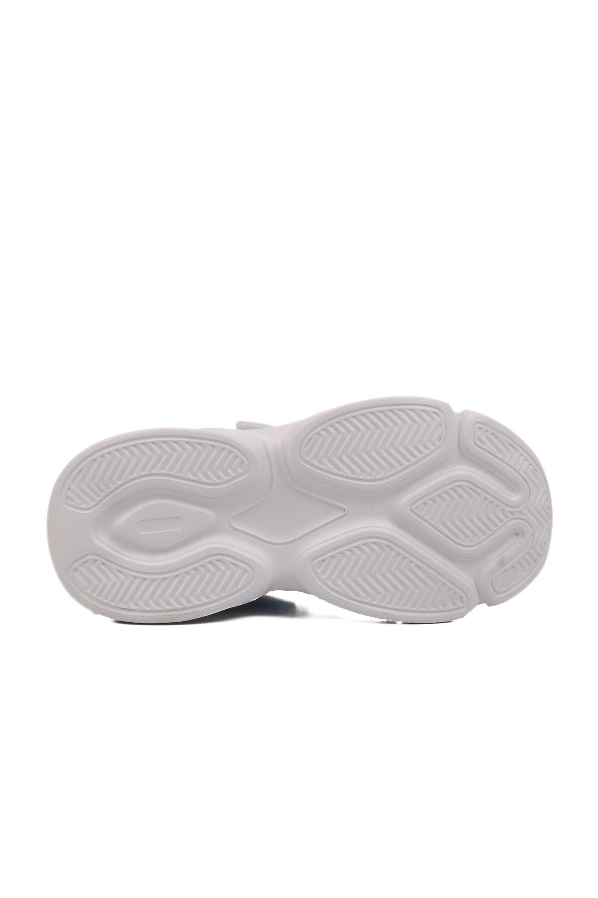 Beyaz-Lacivert Cırtlı Hafif Çocuk Spor Ayakkabı 2351 P