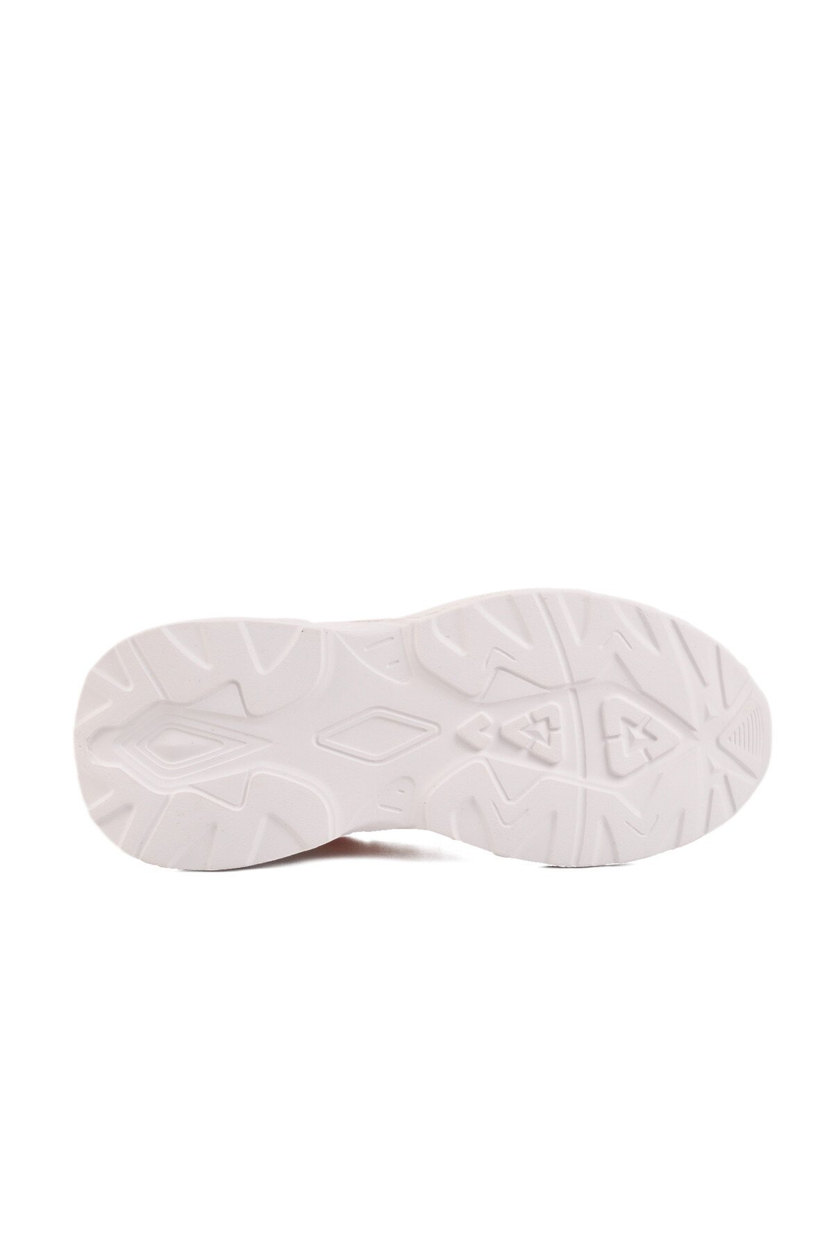 Beyaz-Pudra Fileli Cırtlı Çocuk Spor Ayakkabı 2340 F