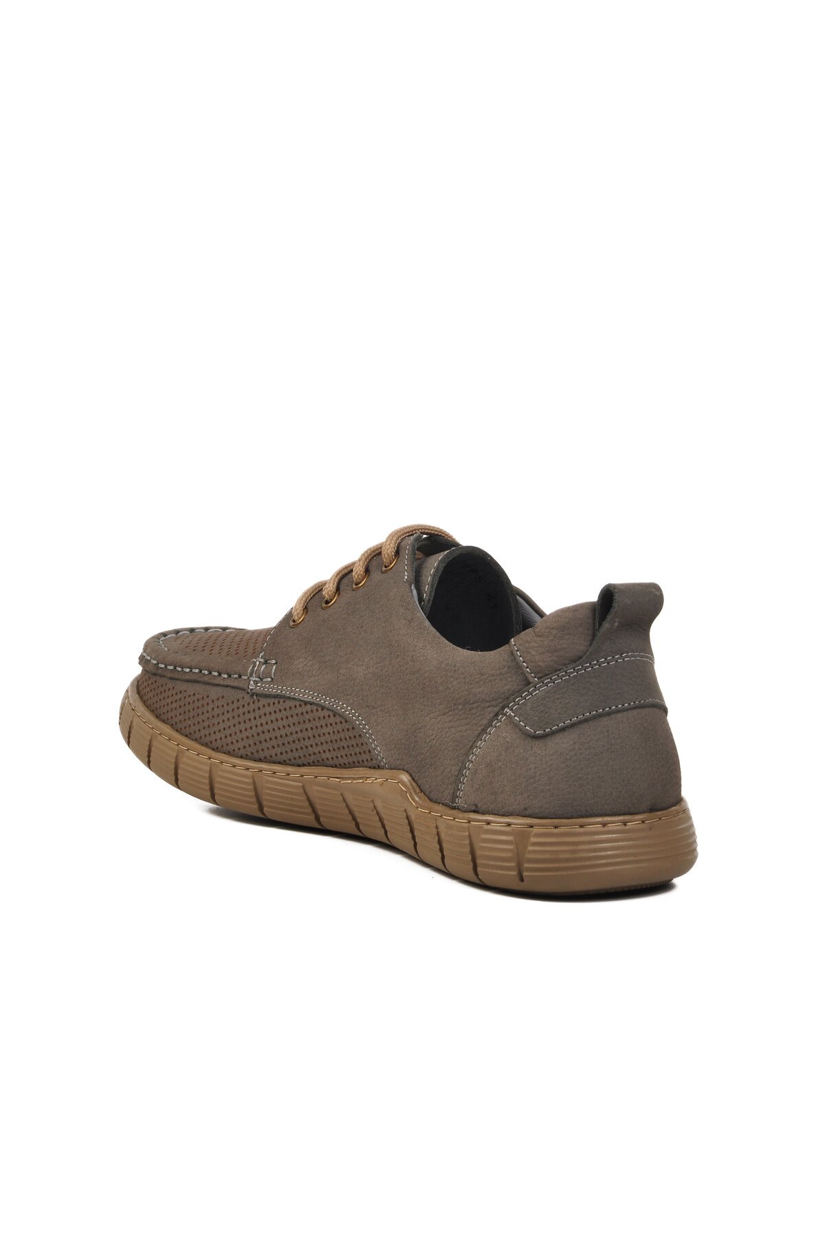 Gri Nubuk Hakiki Deri Erkek Günlük Ayakkabı 995-1 M