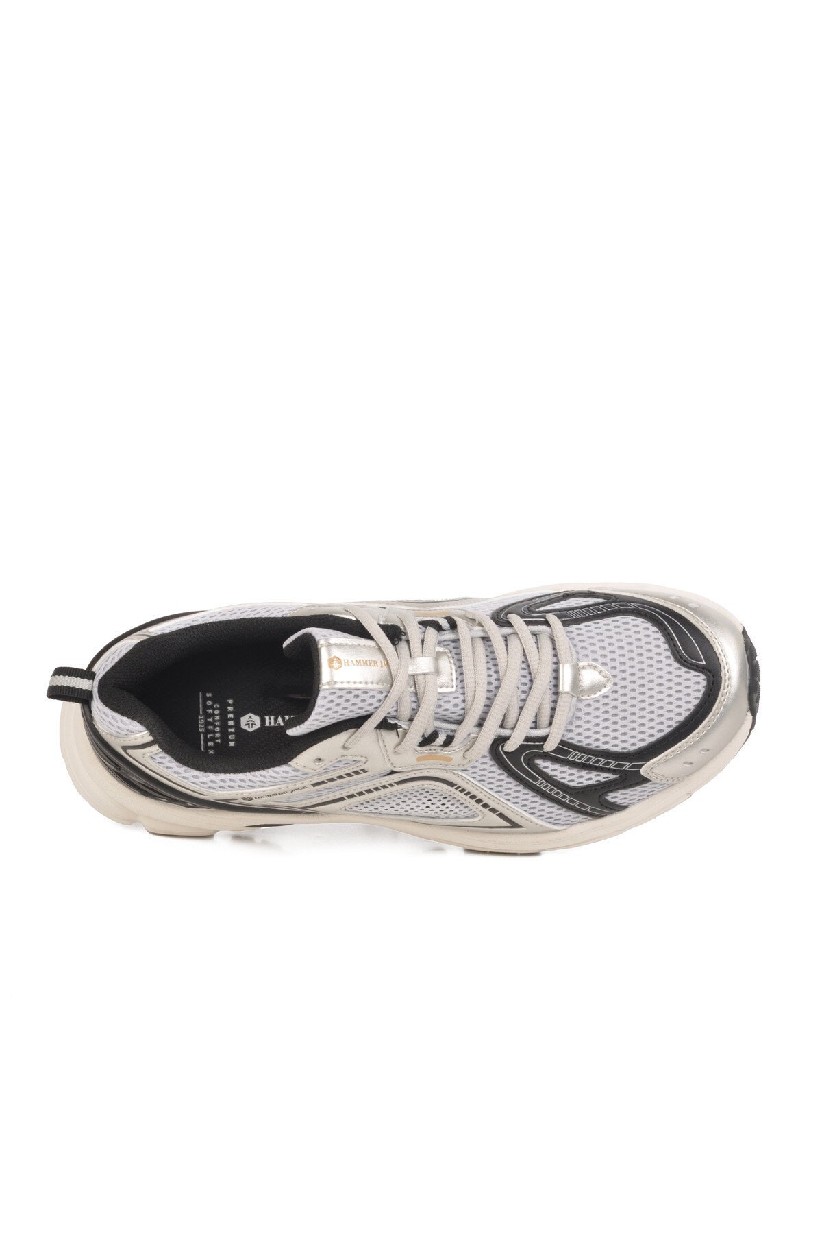 Gümüş-Siyah Fileli Erkek Spor Ayakkabı Hamlet 101 25028 M