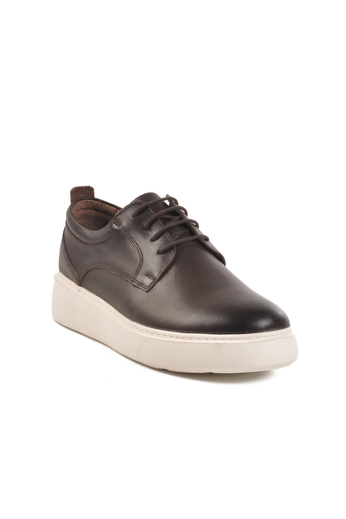 Kahve Hakiki Deri Erkek Günlük Ayakkabı A-40 M