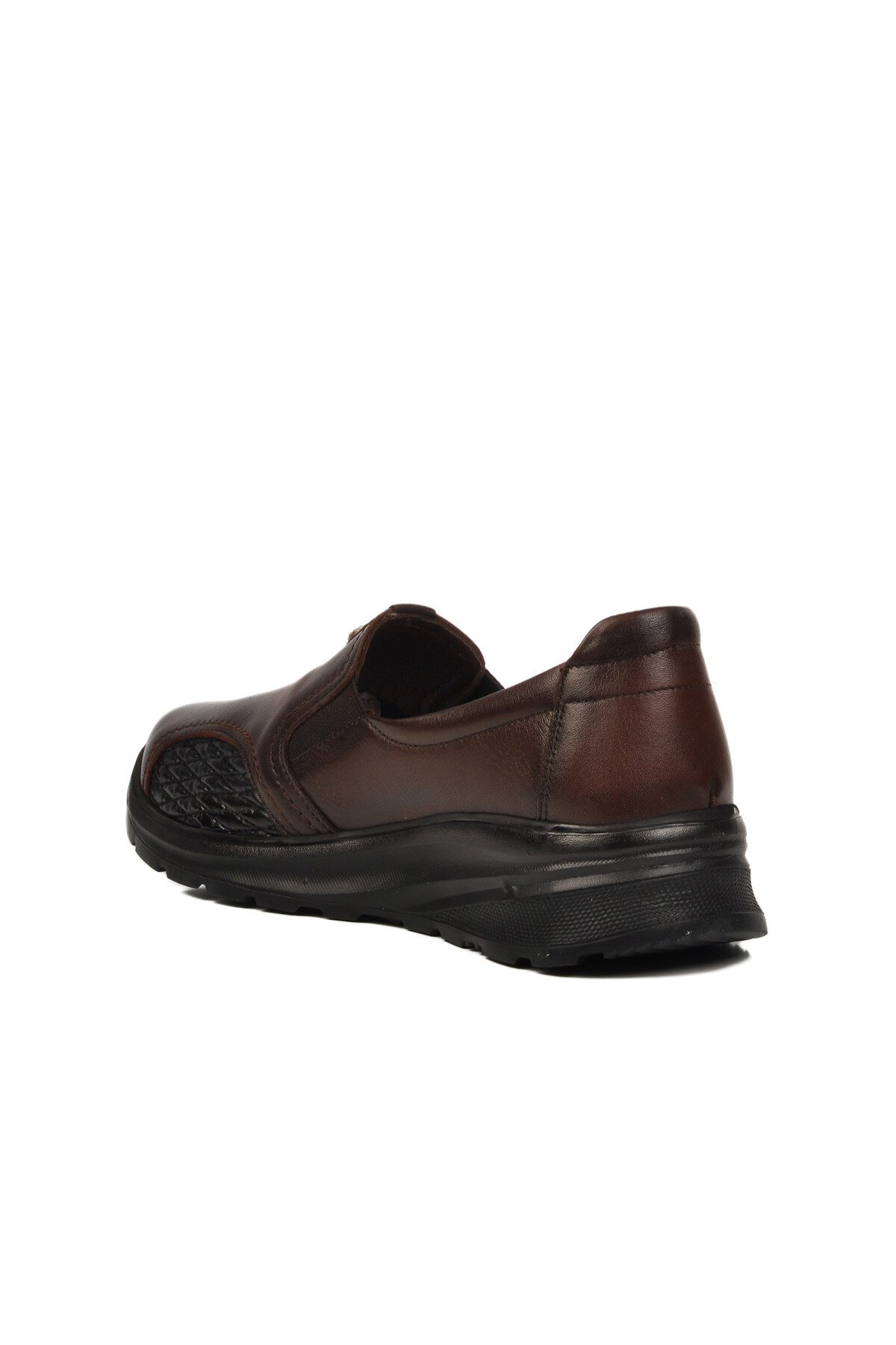 Kahve Hakiki Deri Kadın Günlük Ayakkabı 0042 Z