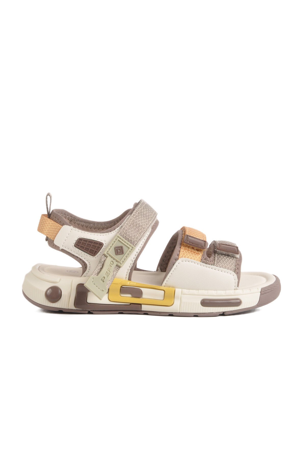 Krem-Kahve Hafif Erkek Çocuk Sandalet 1947 F