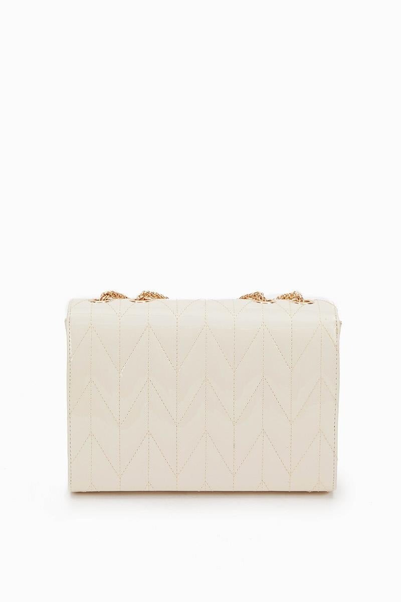 Levidor Krem Rugan Kadın Omuz Çantası 930075