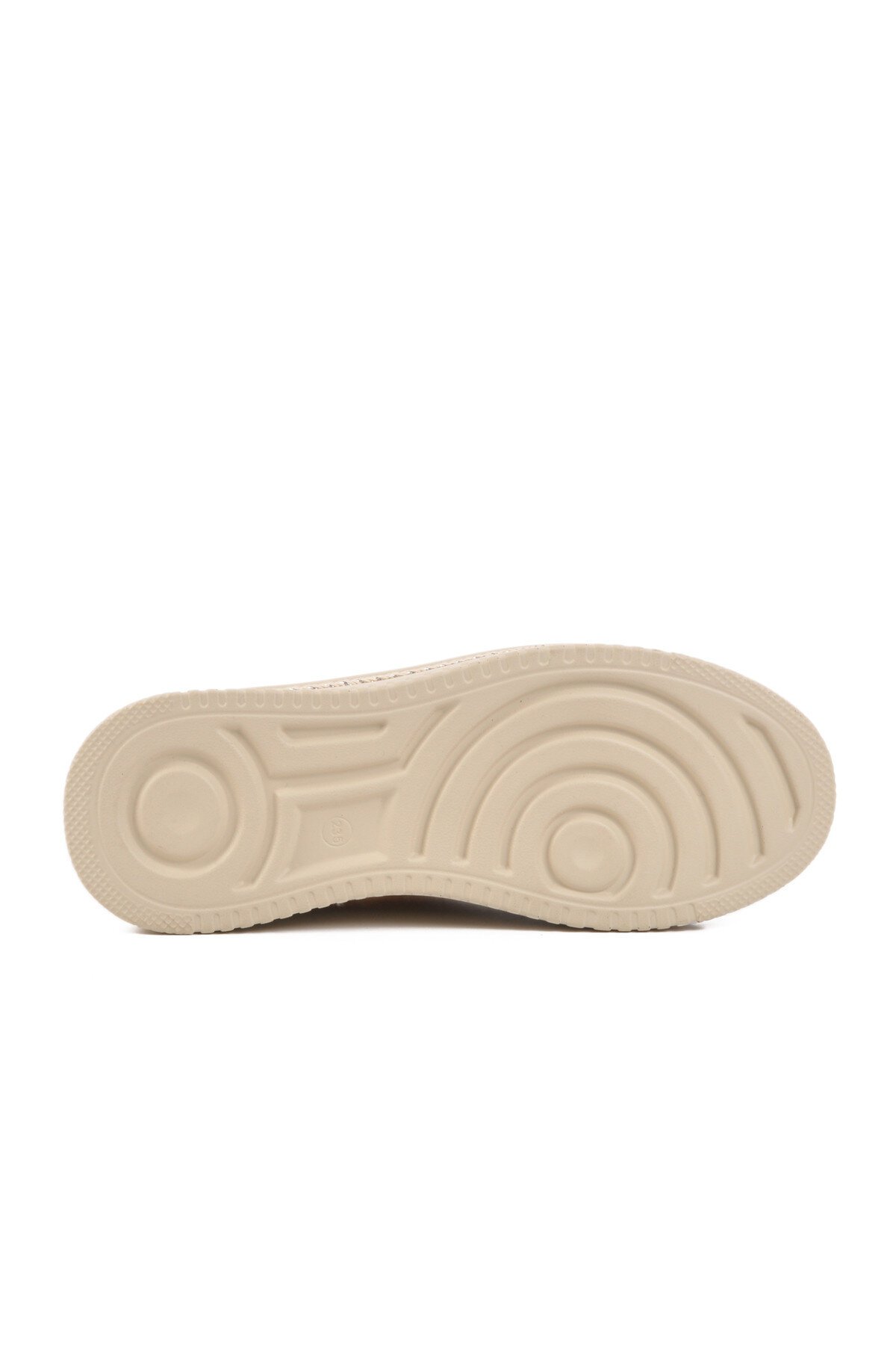 Krem Fileli Yüksek Tabanlı Kadın Günlük Ayakkabı B237 Z