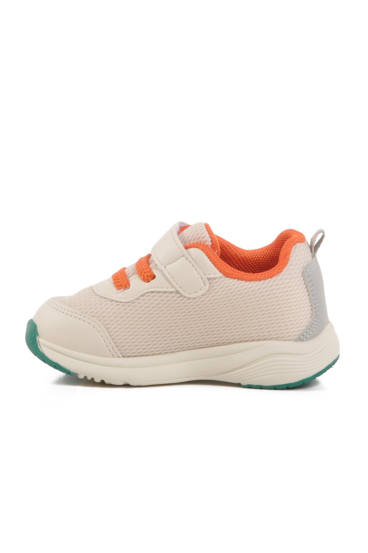 Krem Cırtlı Fileli Hafif Unisex Çocuk Spor Ayakkabı 1931 İ