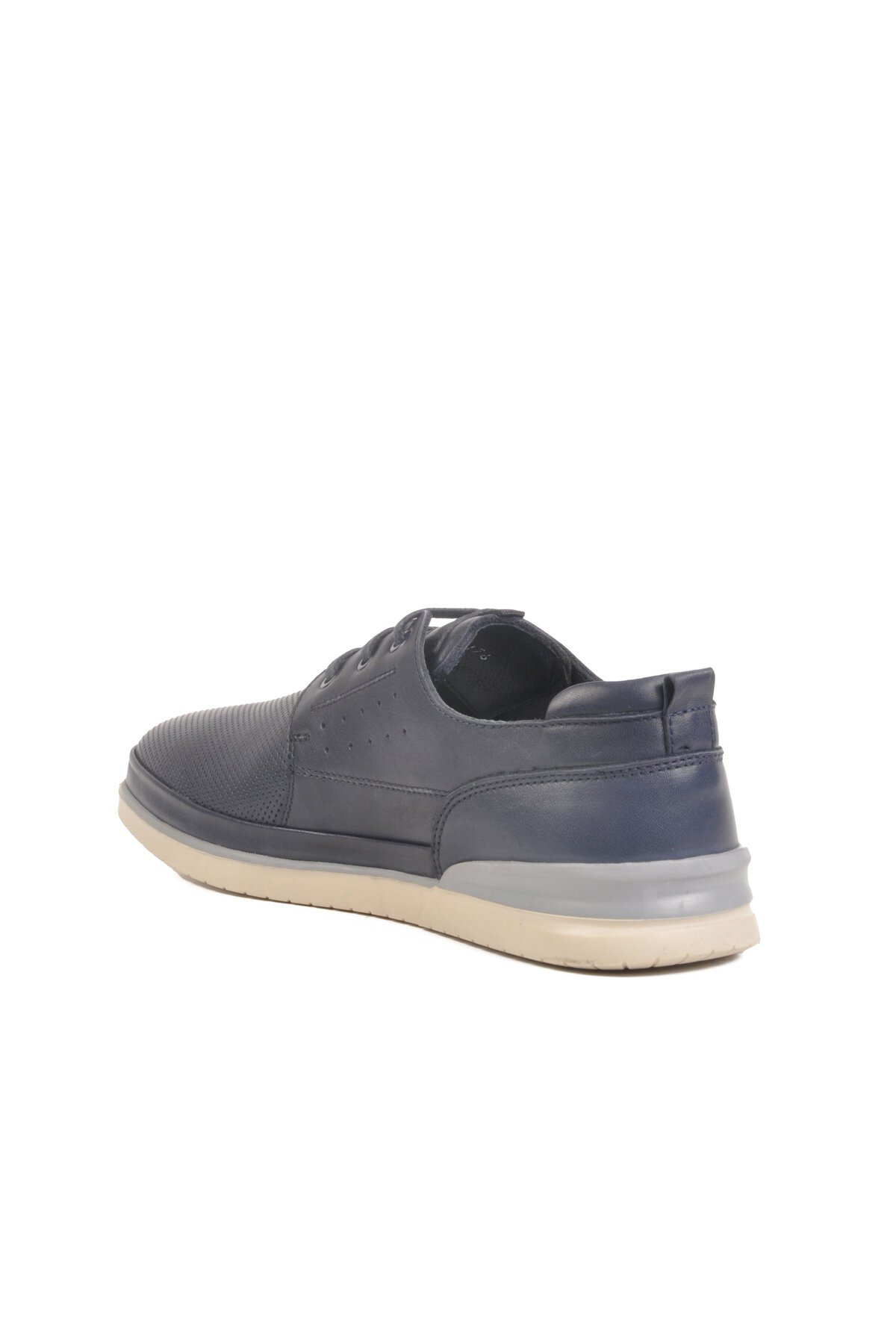 Lacivert Hakiki Deri Erkek Günlük Ayakkabı Lion LO2063-R176 M
