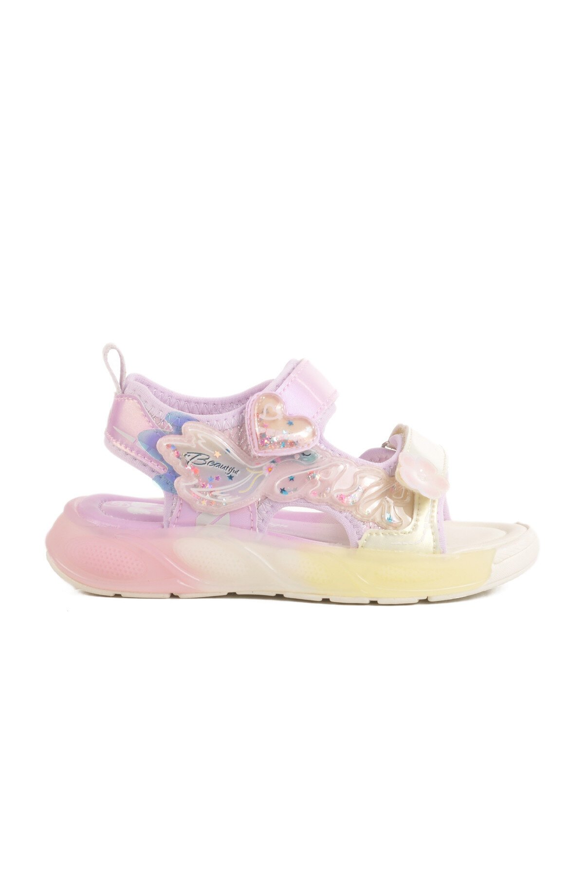 Lila Hafif Kız Çocuk Sandalet 1946 P