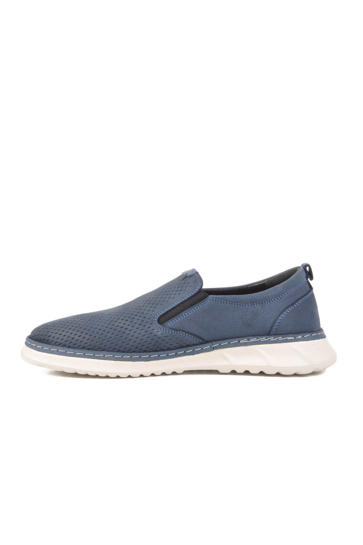 Mavi Nubuk Hakiki Deri Erkek Günlük Ayakkabı 2Y0924-8488 M