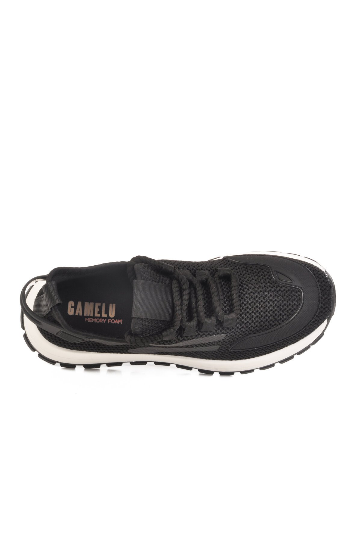 Siyah-Beyaz Memory Foarm Fileli Erkek Spor Ayakkabı Nepal M