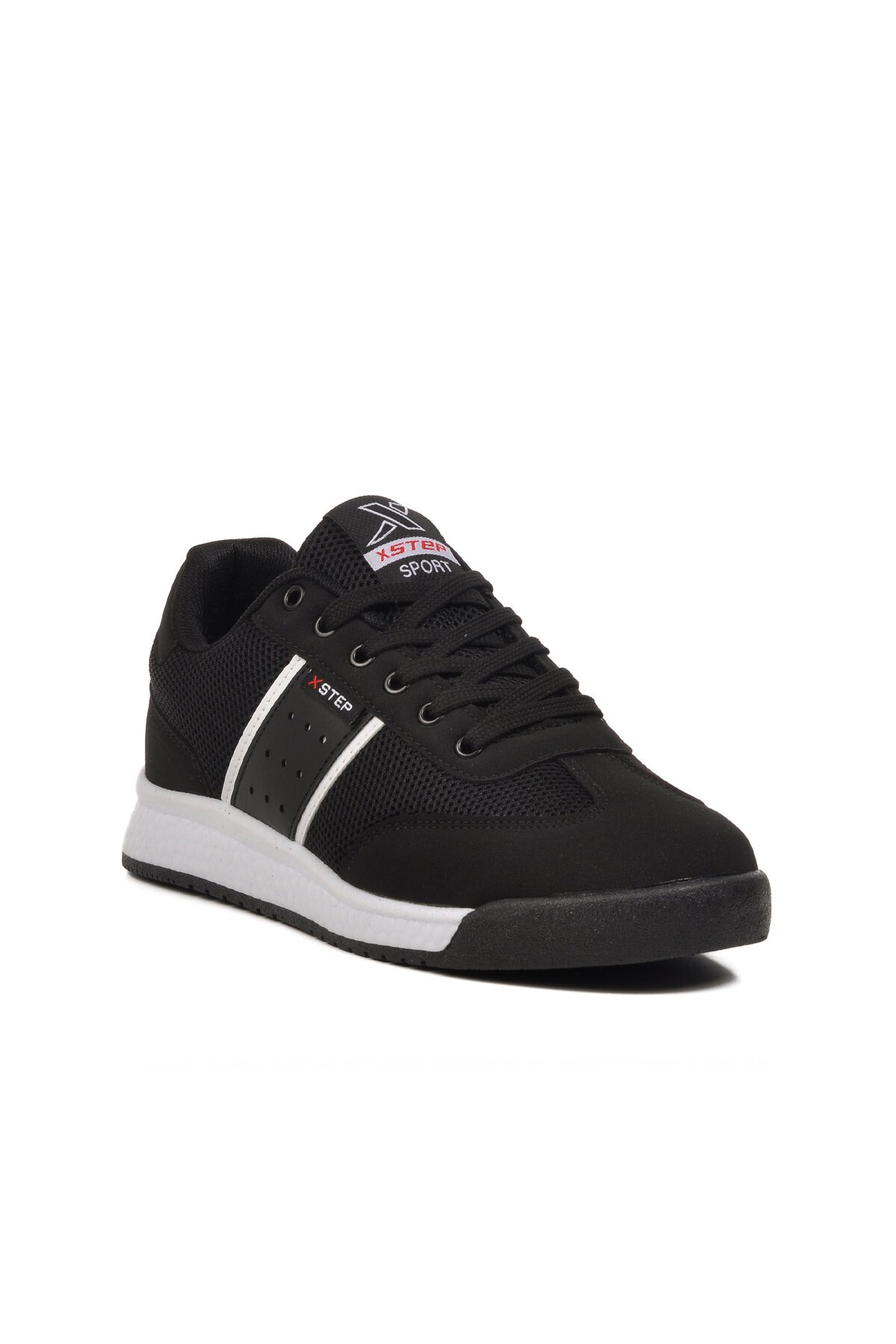 Siyah-Beyaz Fileli Erkek Spor Ayakkabı 2026 M