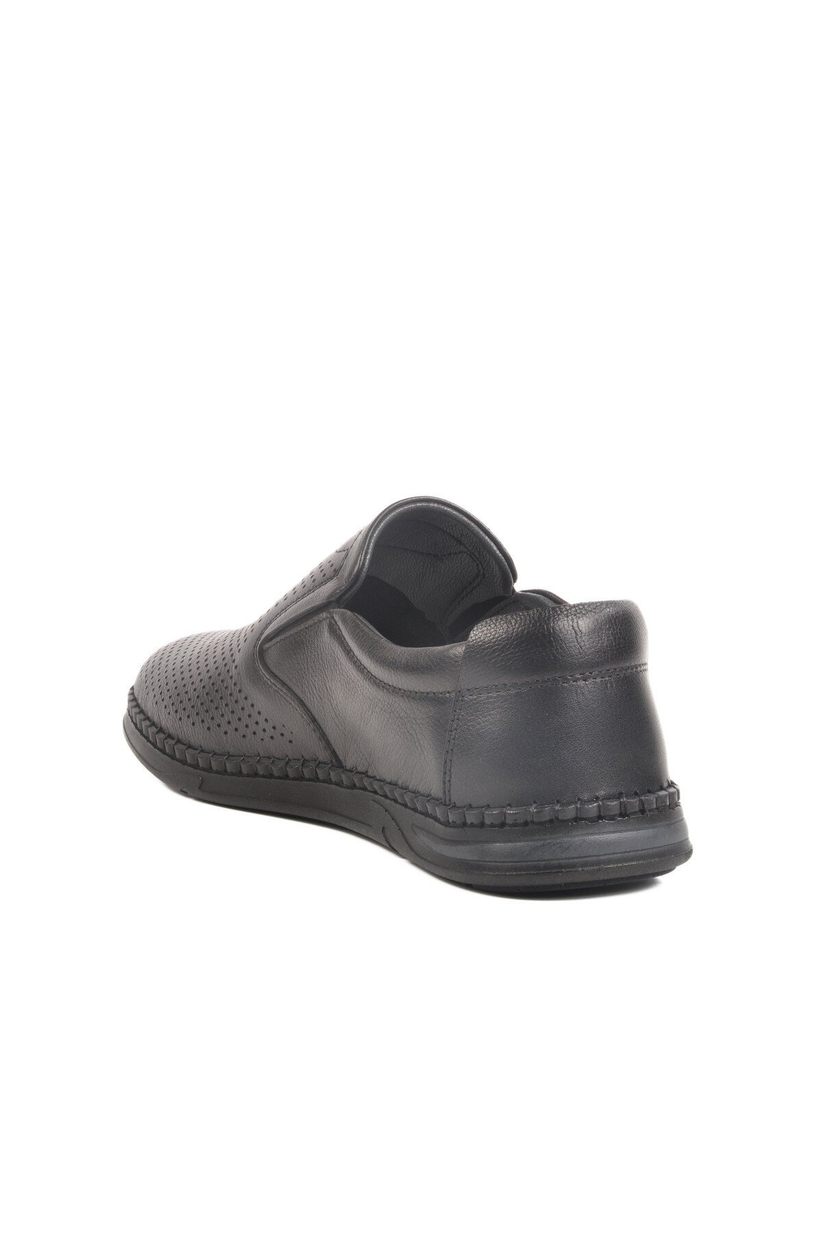 Siyah Hakiki Deri Erkek Günlük Ayakkabı Lion LO0419-106 M