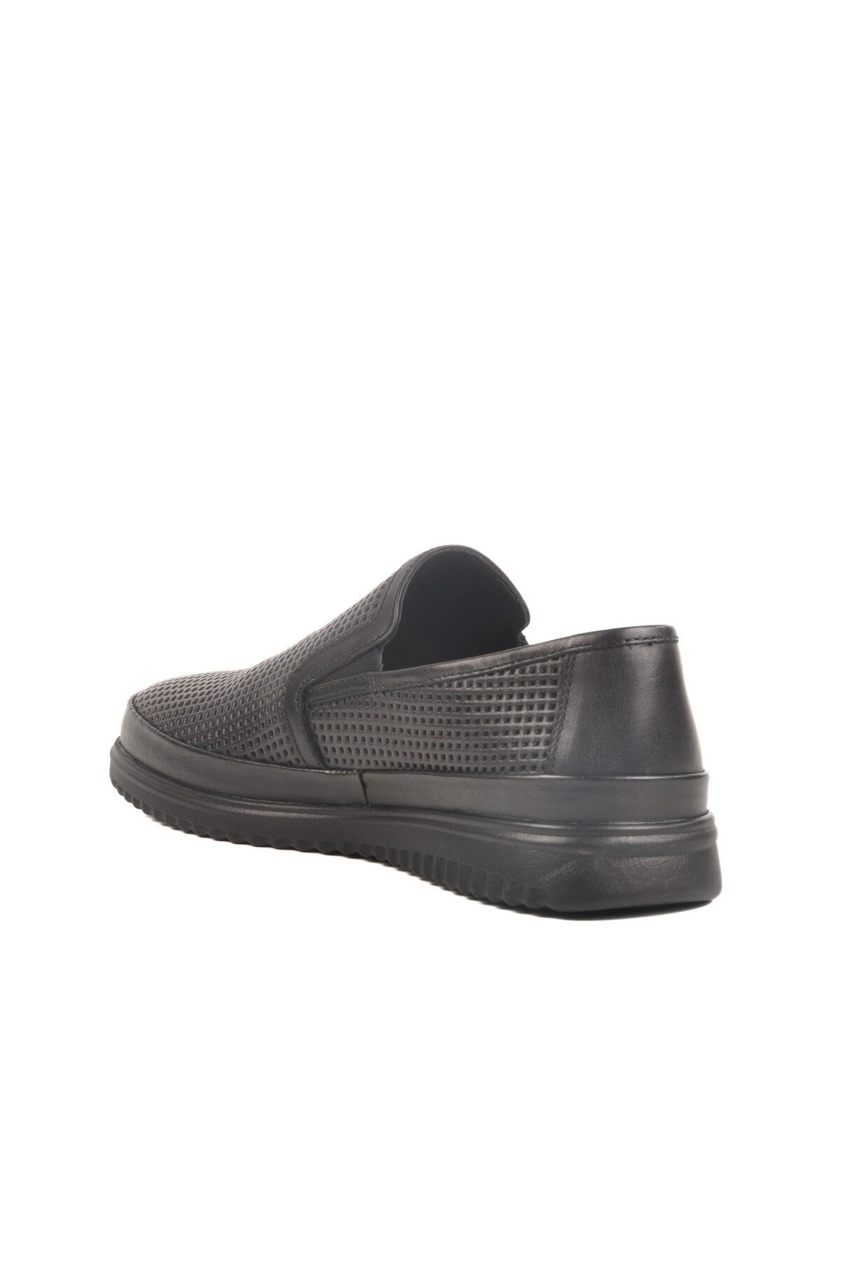 Siyah Hakiki Deri Erkek Günlük Ayakkabı Lion LO2070-C200 M