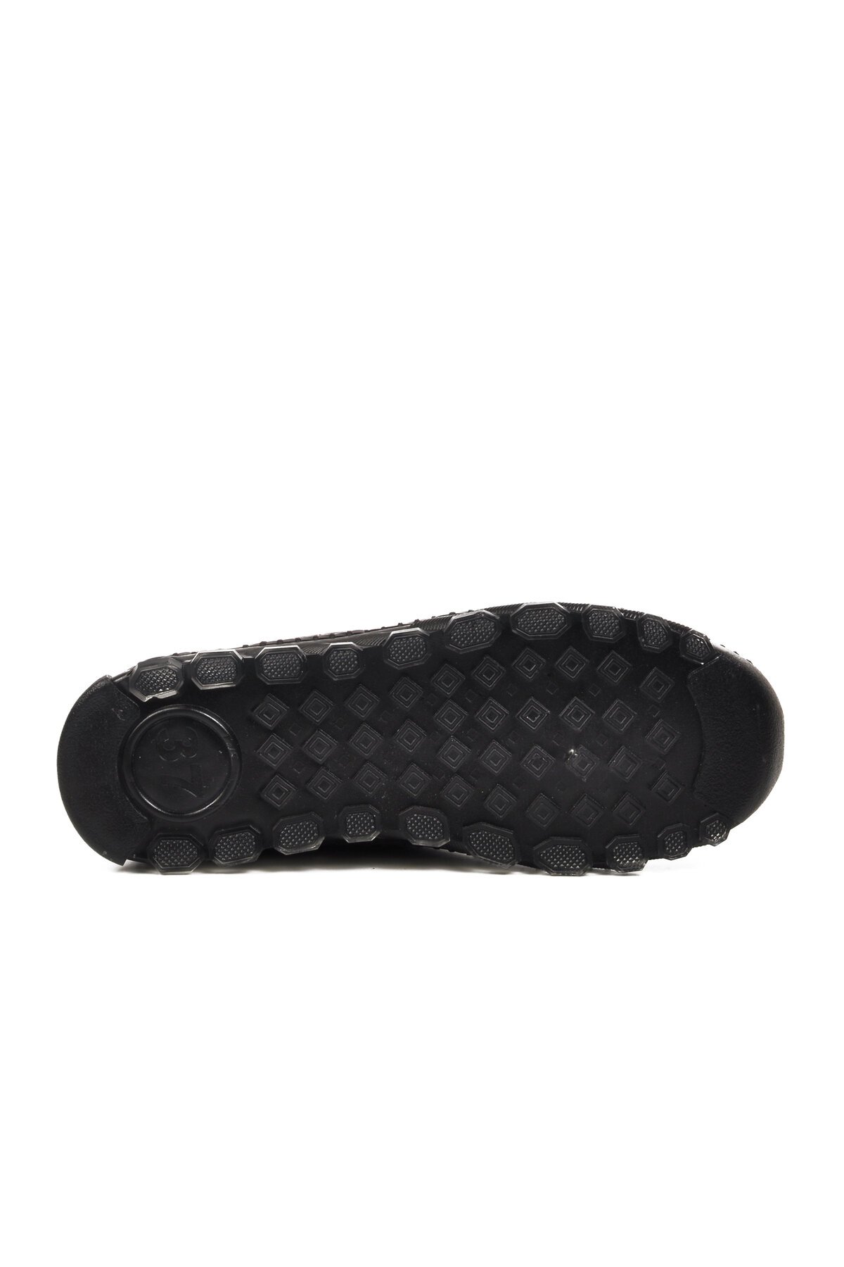 Siyah Hakiki Deri Kadın Günlük Ayakkabı 0002 Z