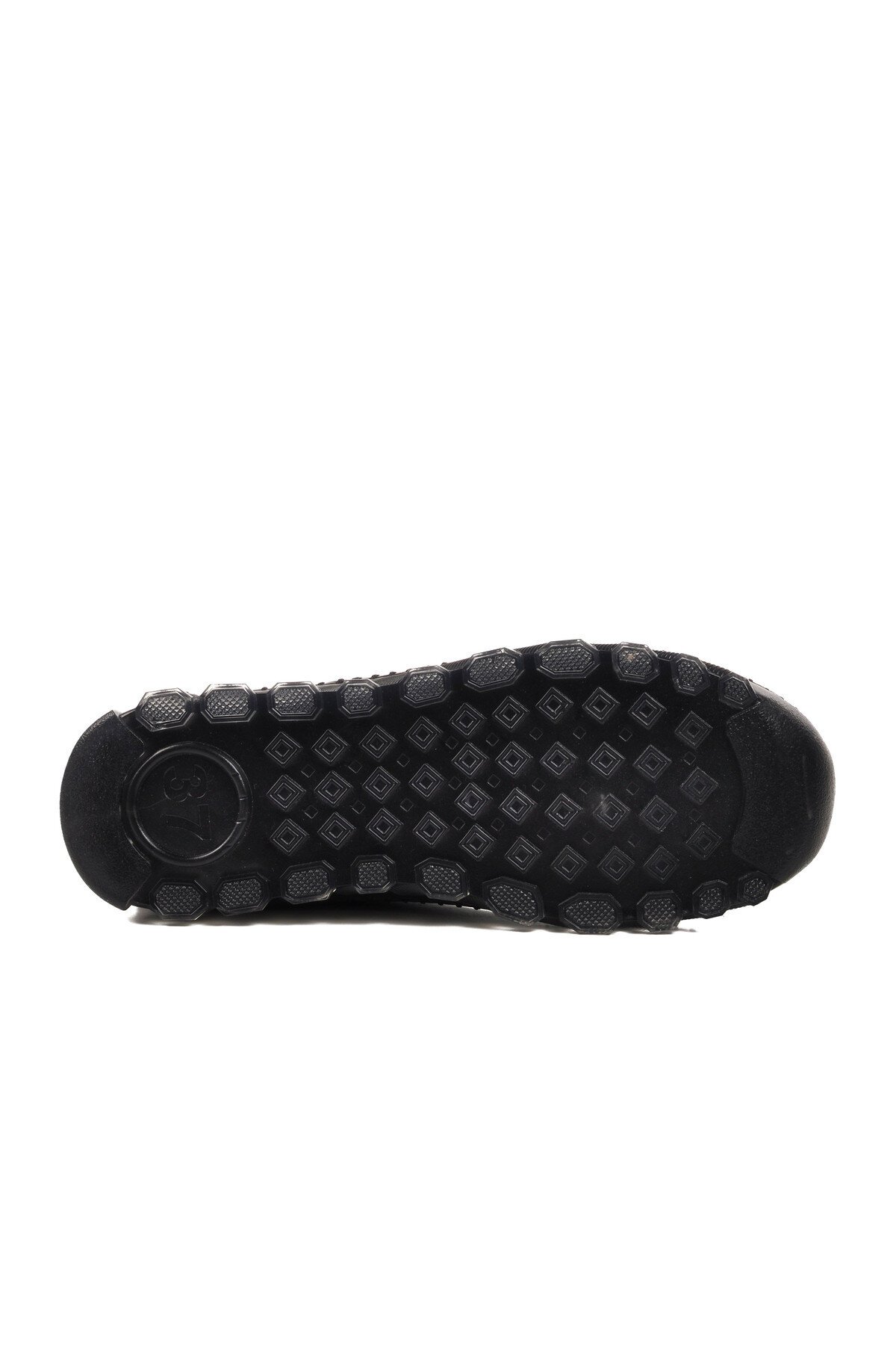 Siyah Hakiki Deri Kadın Günlük Ayakkabı 0003 Z