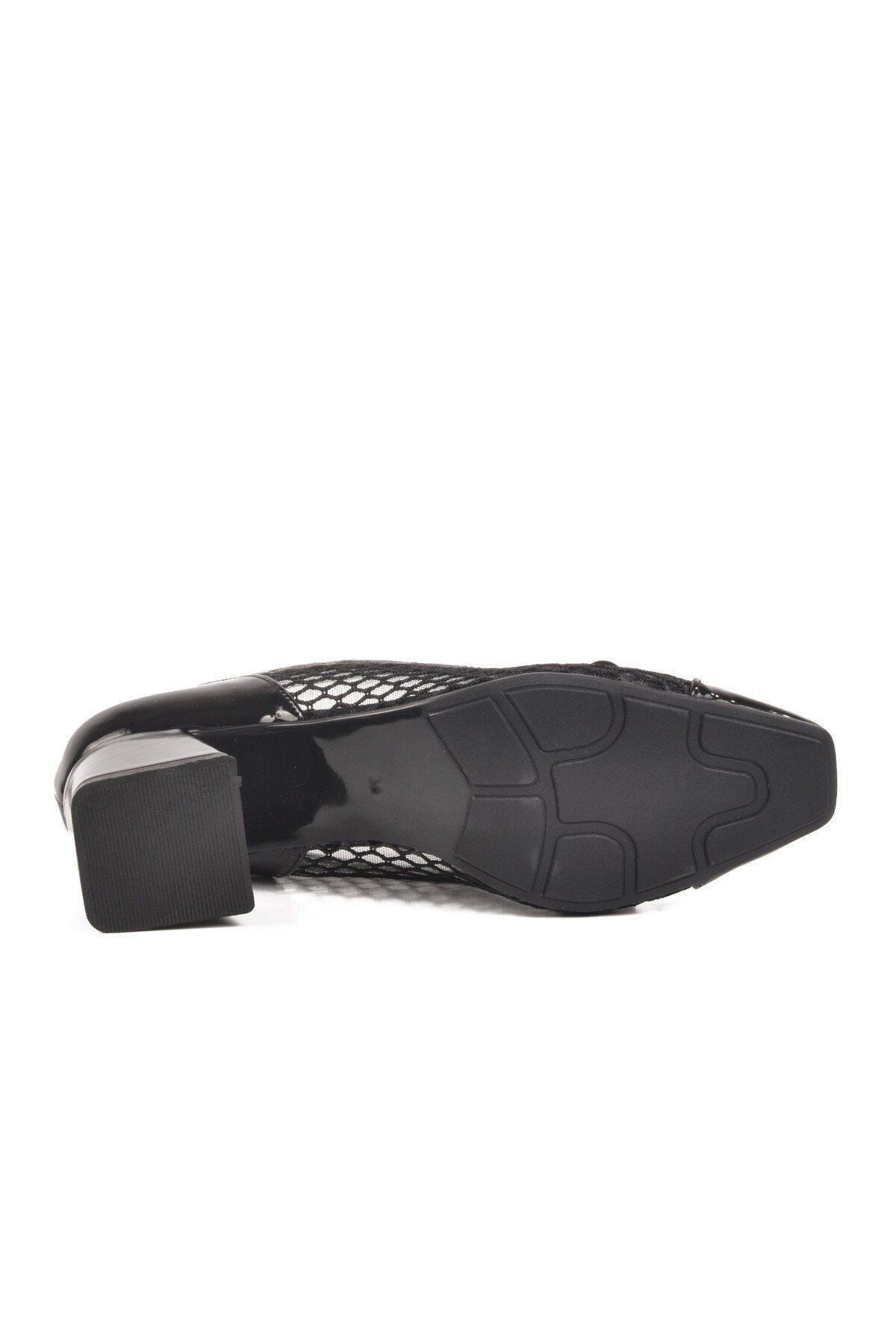 Siyah Rugan Topuklu Kadın Abiye Ayakkabı 250230 Z