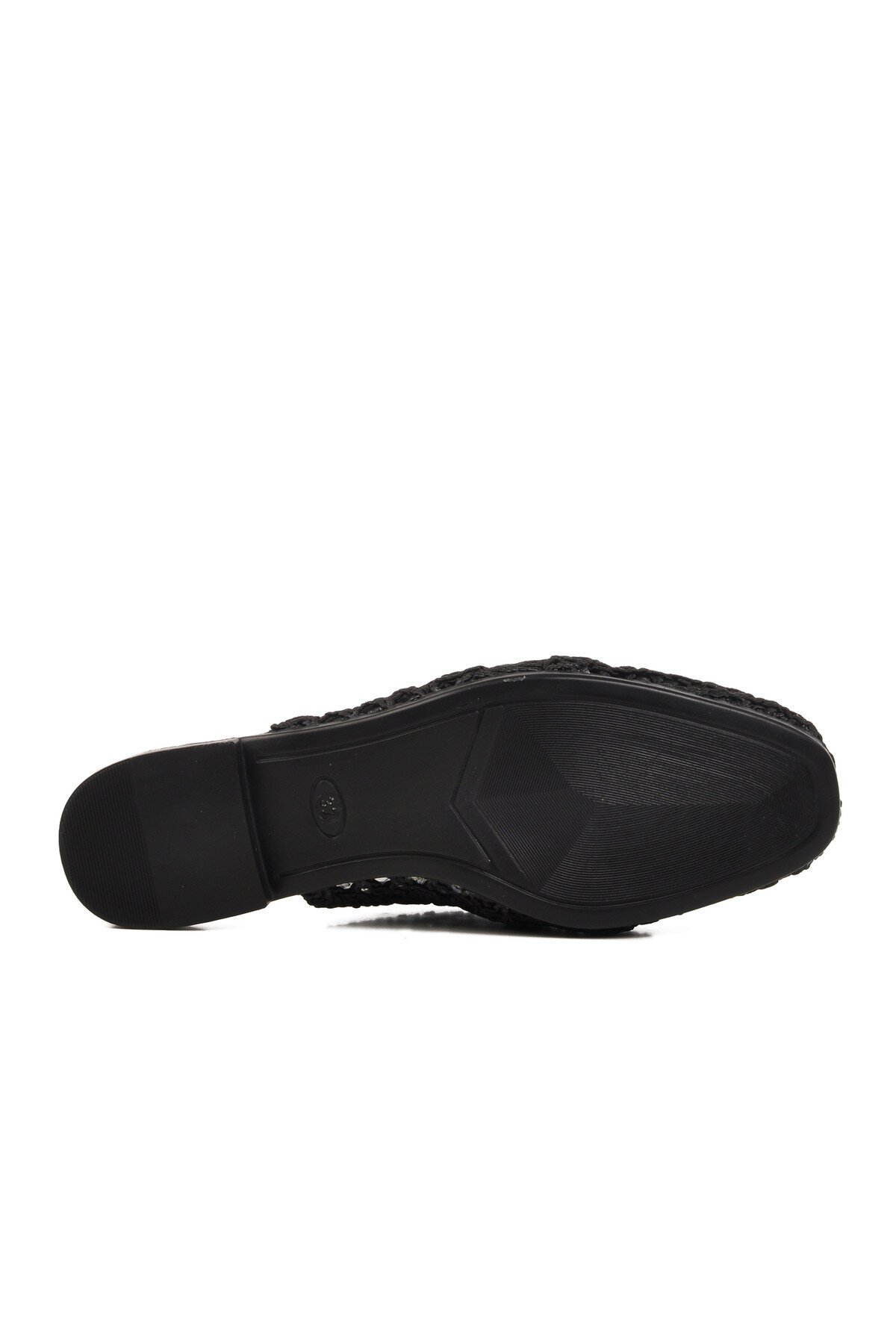 Siyah Triko Hafif Önü Kapalı Kadın Terlik PC-54712 Z