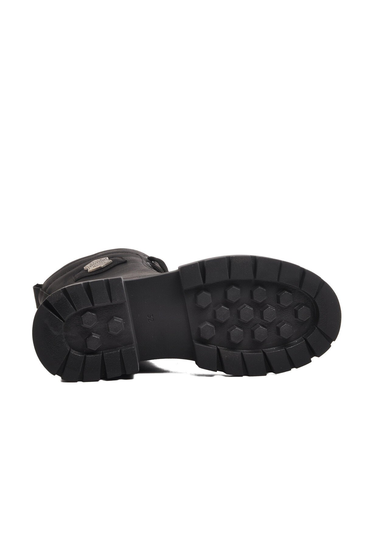 Siyah-Zümrüt Fermuarlı   Çocuk Bot 24028 F