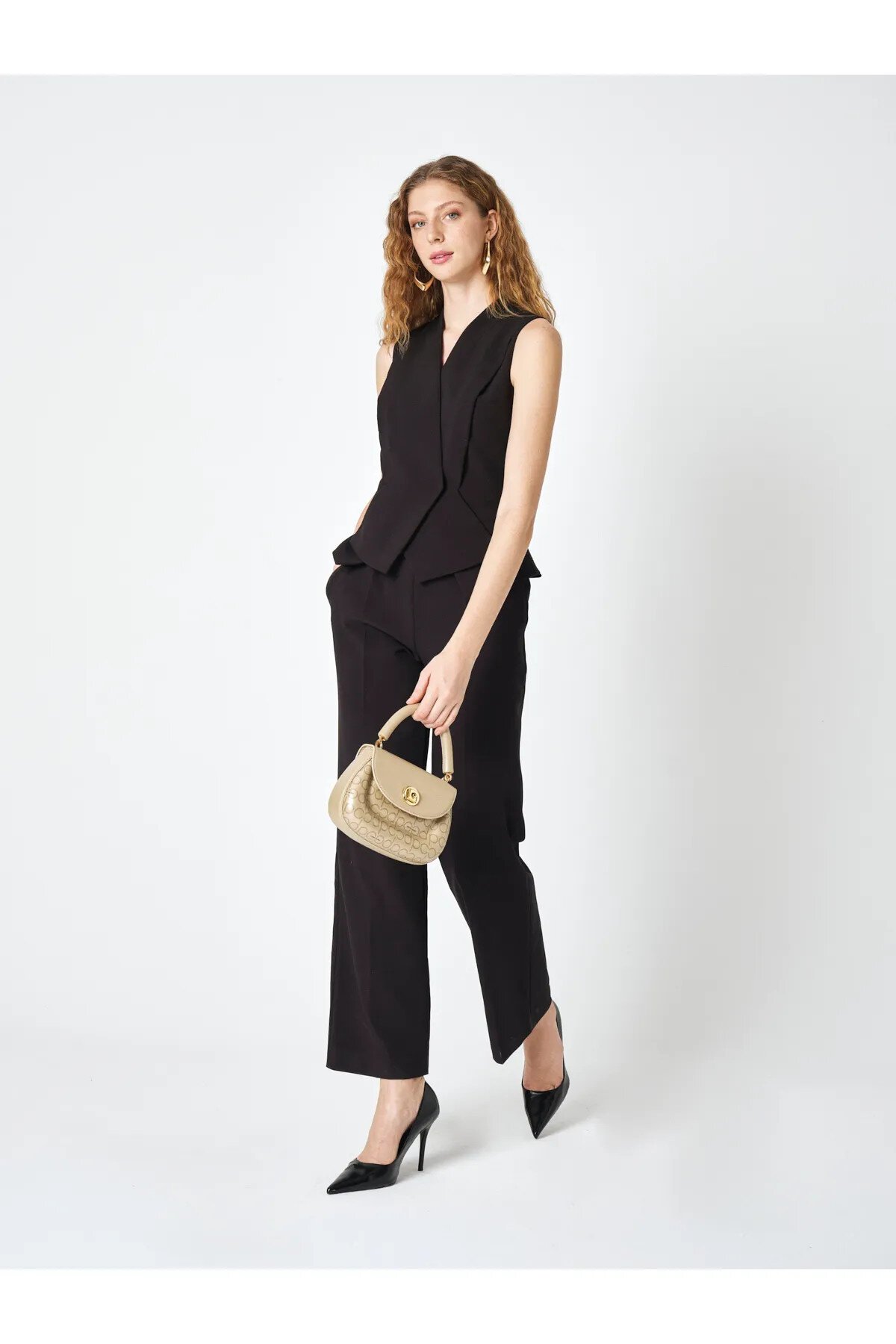 Altın Kadın Omuz Çantası 05PC25Y10306-PMN