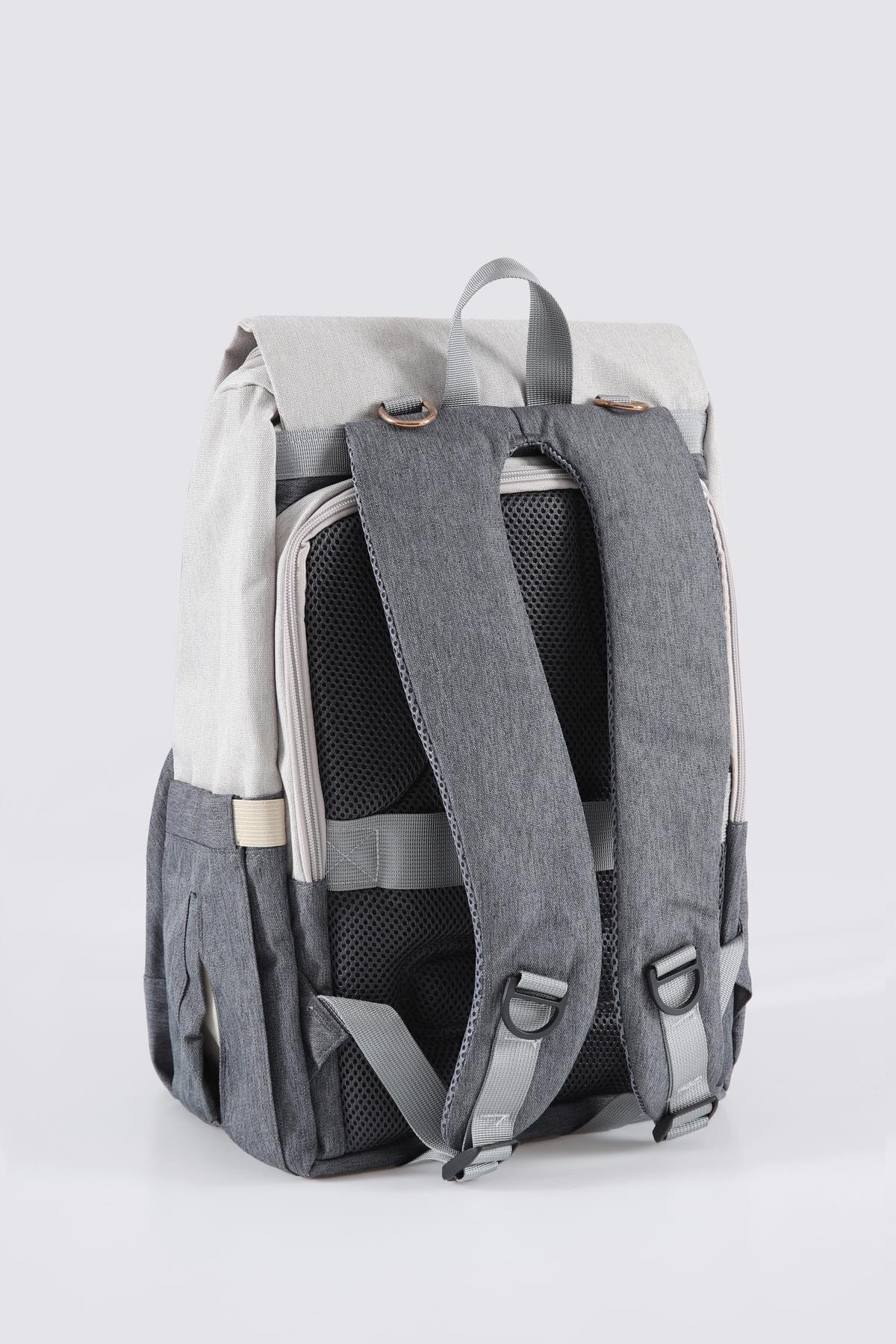 Bej-Gri Unisex Sırt Çantası Ccs London 51768