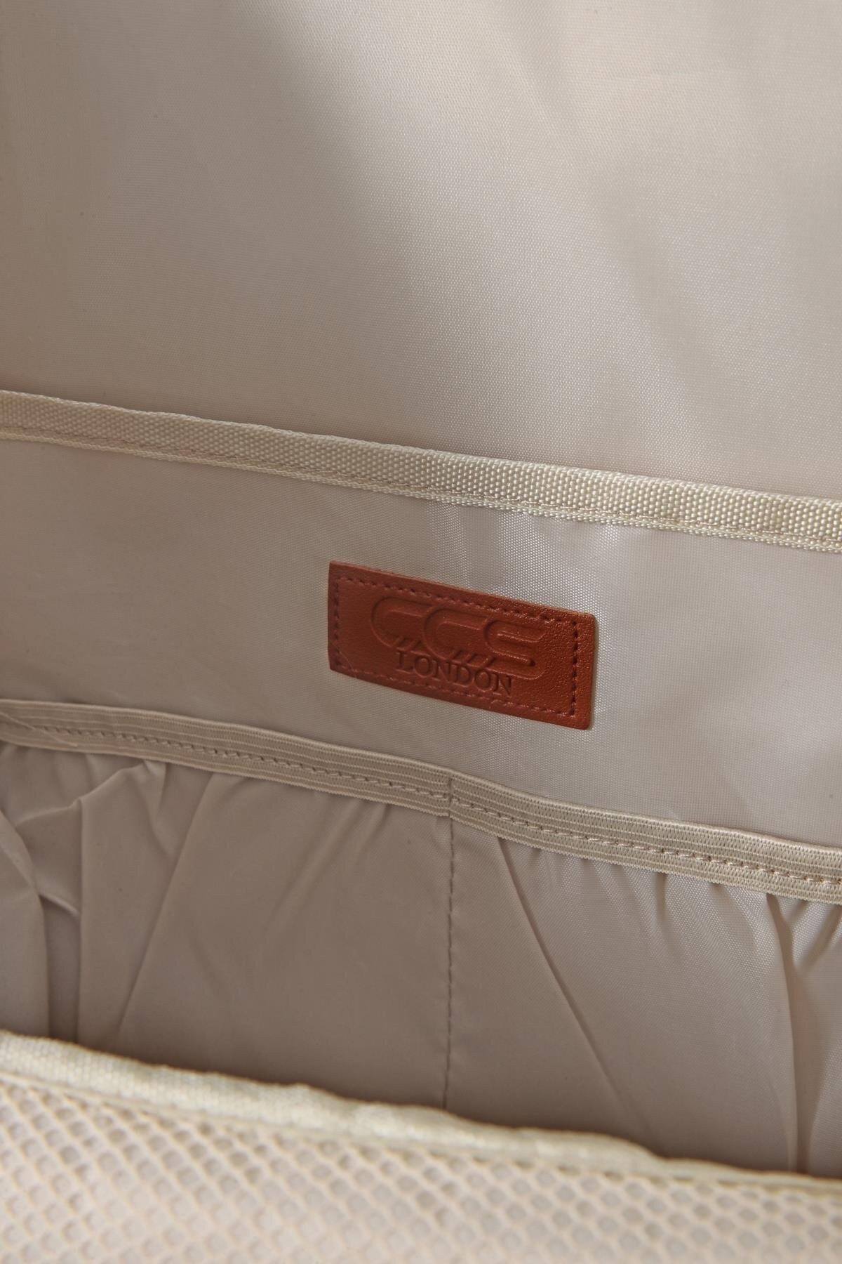 Bej-Gri Unisex Sırt Çantası Ccs London 51768