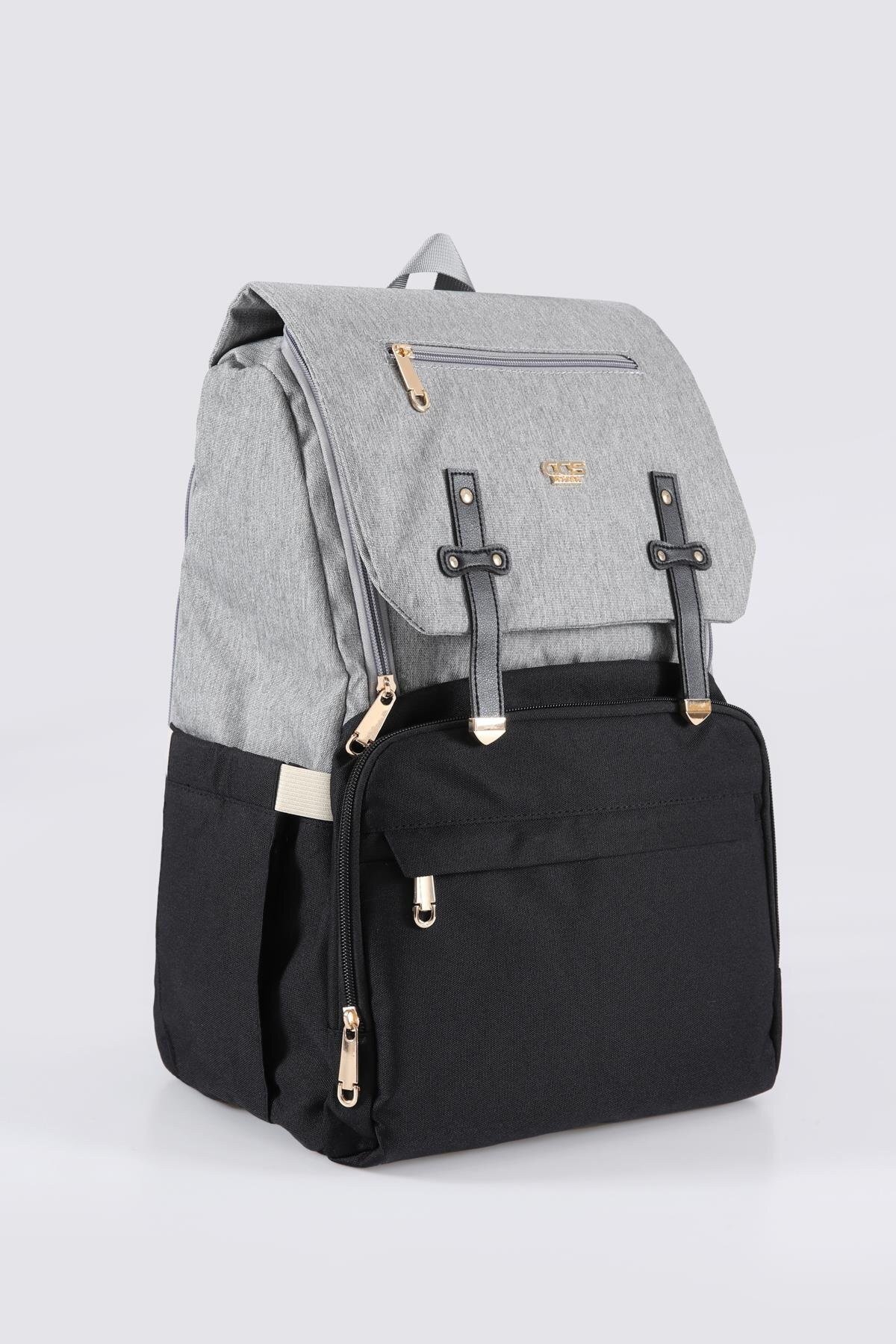 Bej-Siyah Unisex Sırt Çantası Ccs London 51768