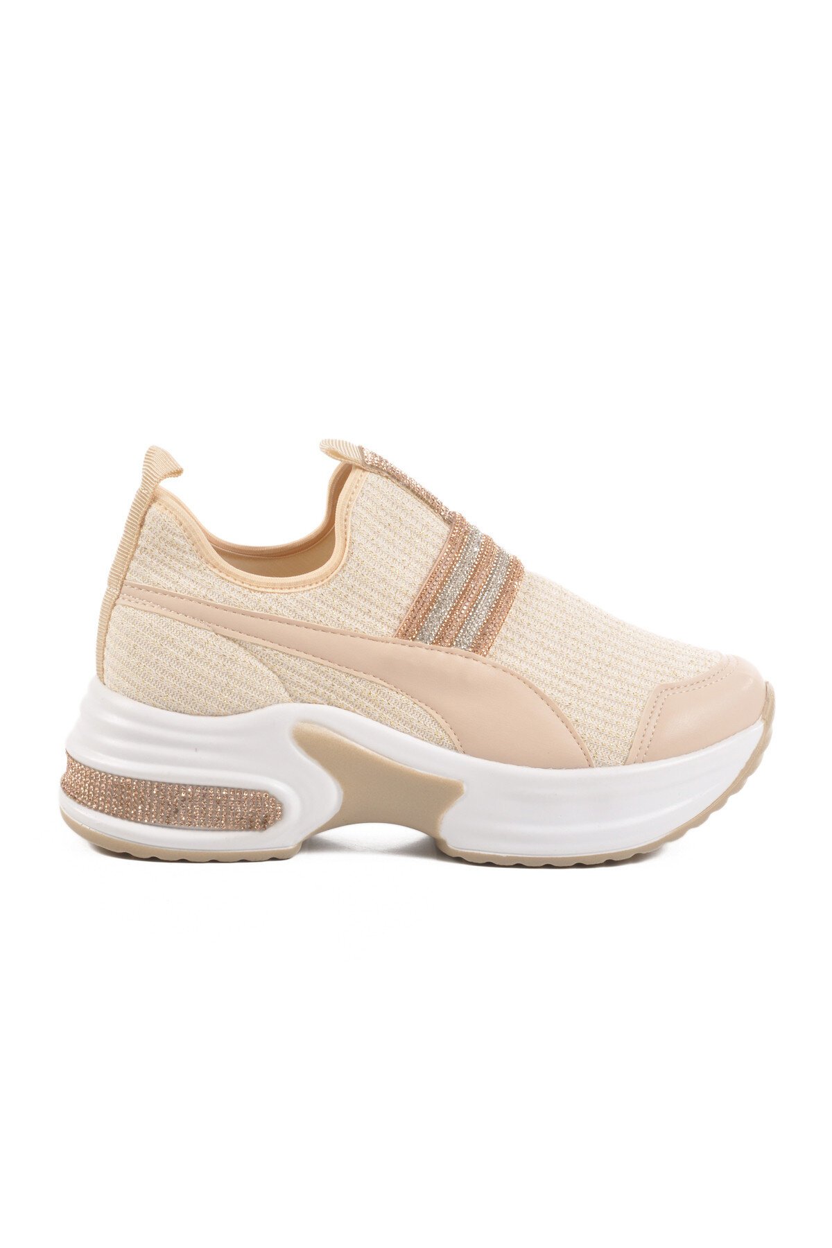 Bej Fileli Kadın Günlük Ayakkabı 702307 Z