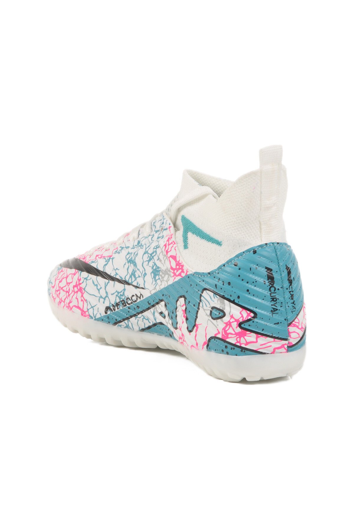 Beyaz-Turkuaz Unisex Halı Saha Ayakkabısı Air 600 G