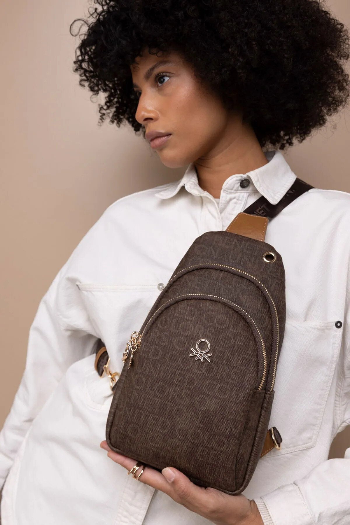 Kahve-Camel  Kadın Omuz Çantası BNT-1286 Çanta