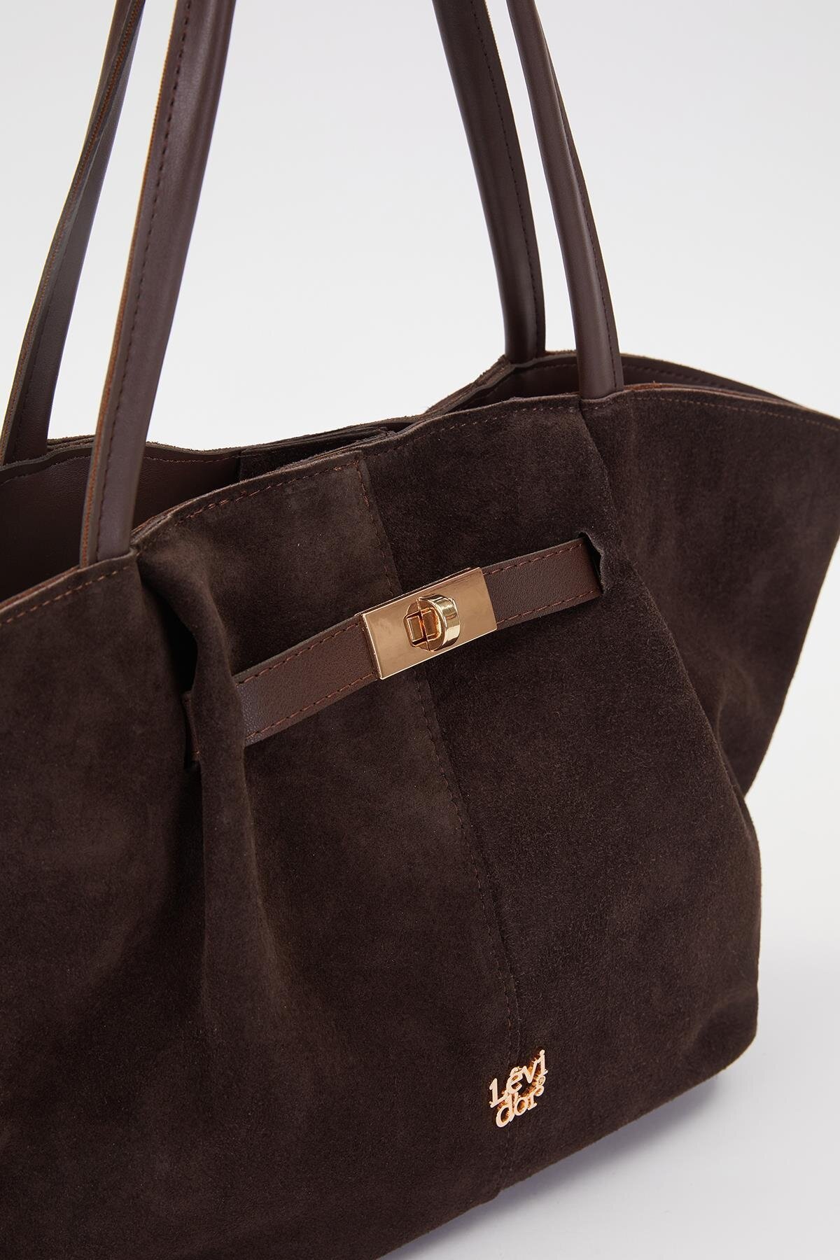 Kahve Kadın Omuz Çantası Levidor 930258