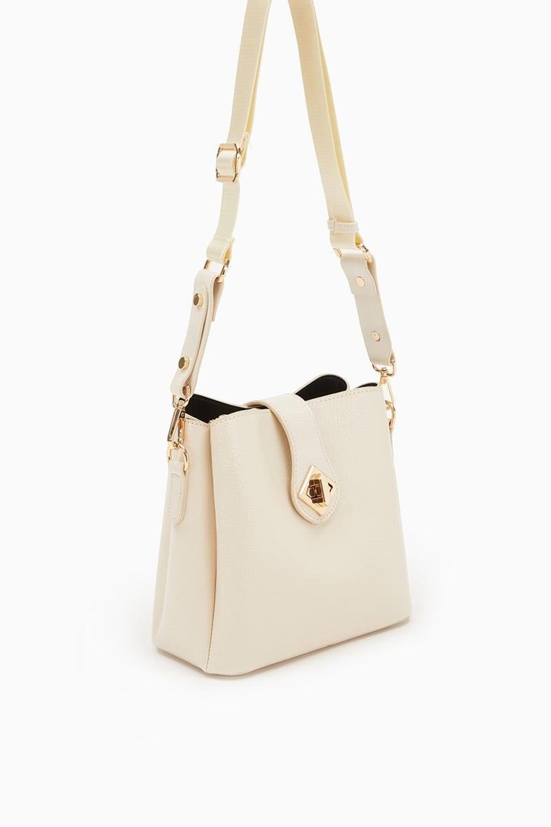 Krem Rugan  Kadın Omuz Çantası 930167 Çanta
