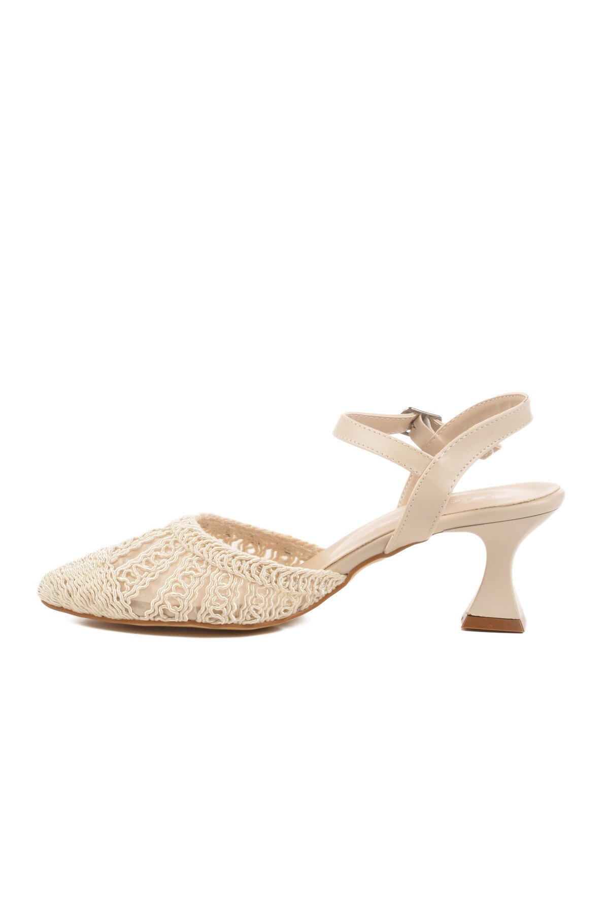 Krem Kadın Abiye Ayakkabı PC-54660 Z