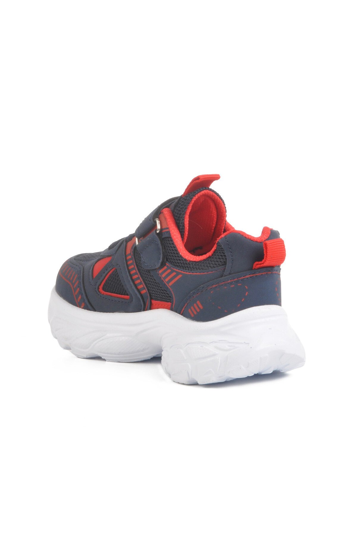 Lacivert-Kırmızı Fileli Çocuk Spor Ayakkabı 1500 P