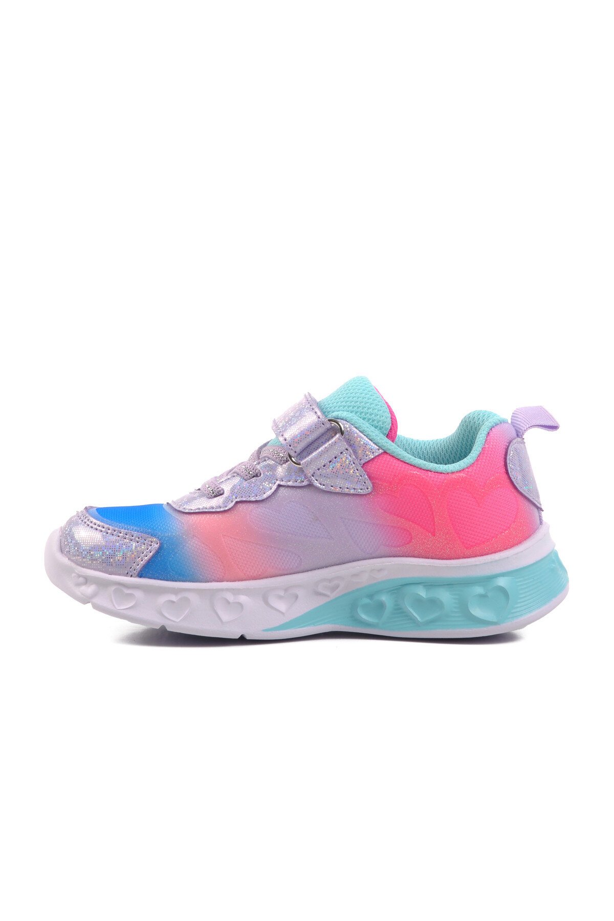 Mavi-Lila Poliüretan Kız Çocuk Spor Ayakkabı BNI-10127 P