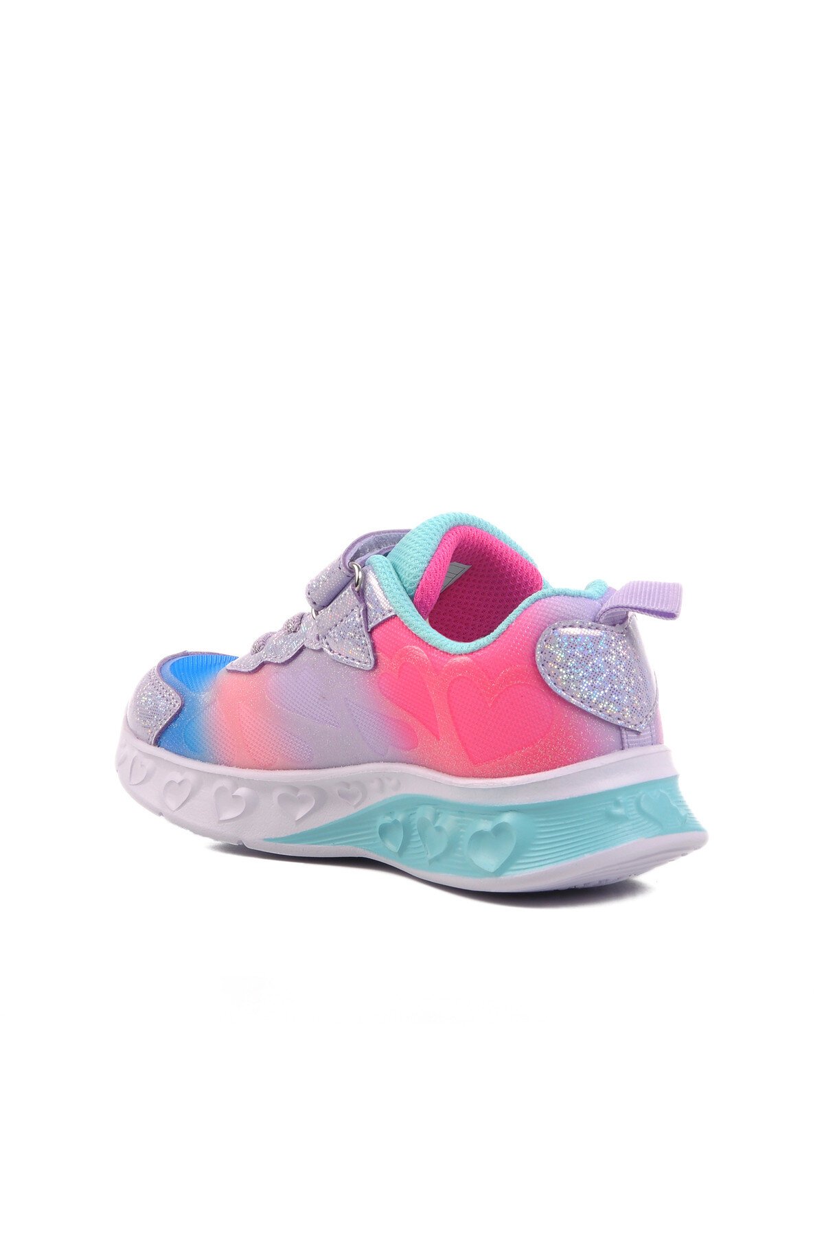 Mavi-Lila Poliüretan Kız Çocuk Spor Ayakkabı BNI-10127 P